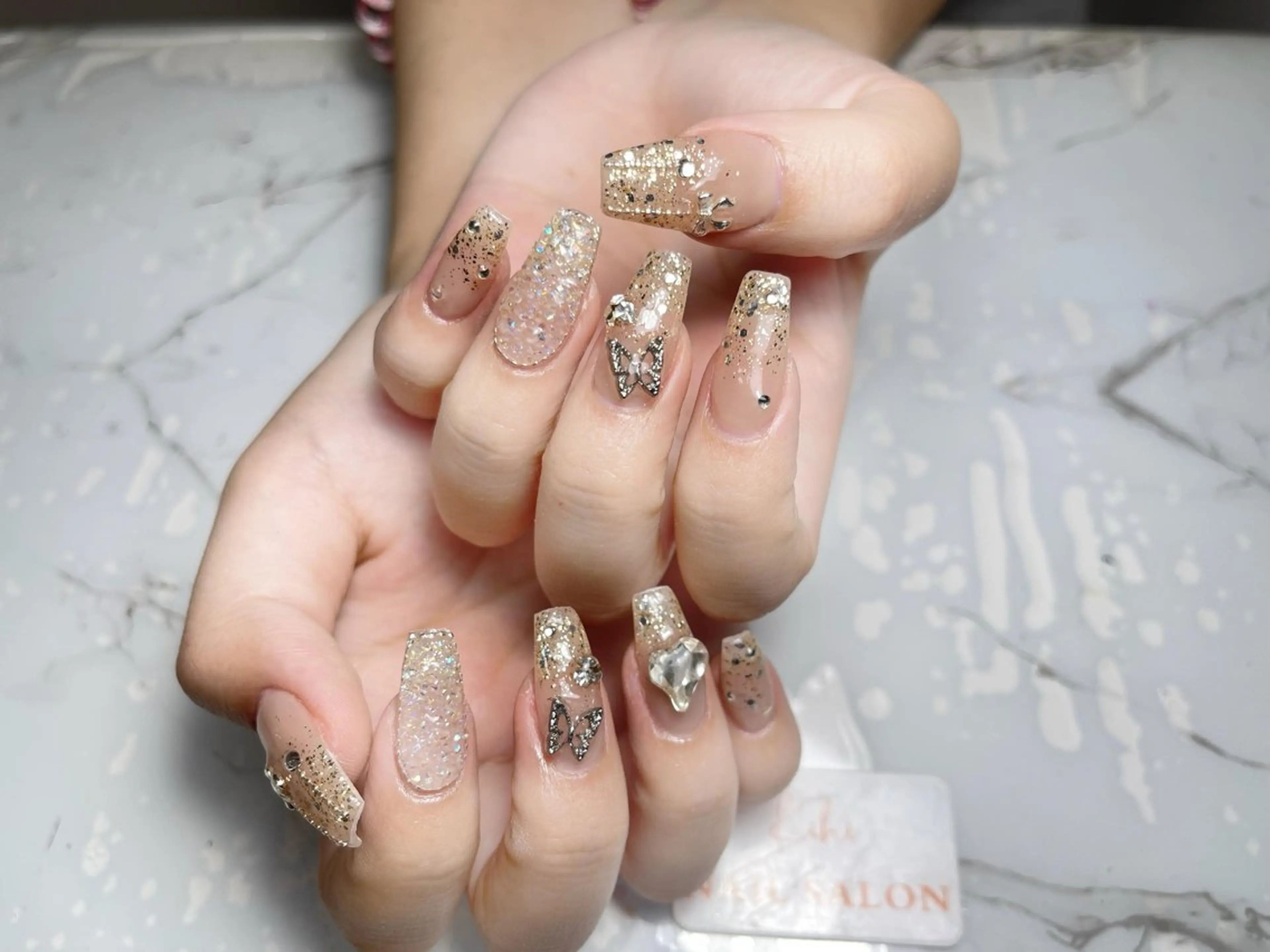 ネイル アートネイル フレンチネイル ジェルネイル グラデーション 韓国ネイル さくら💮💮 【オフ無料】のネイルデザイン