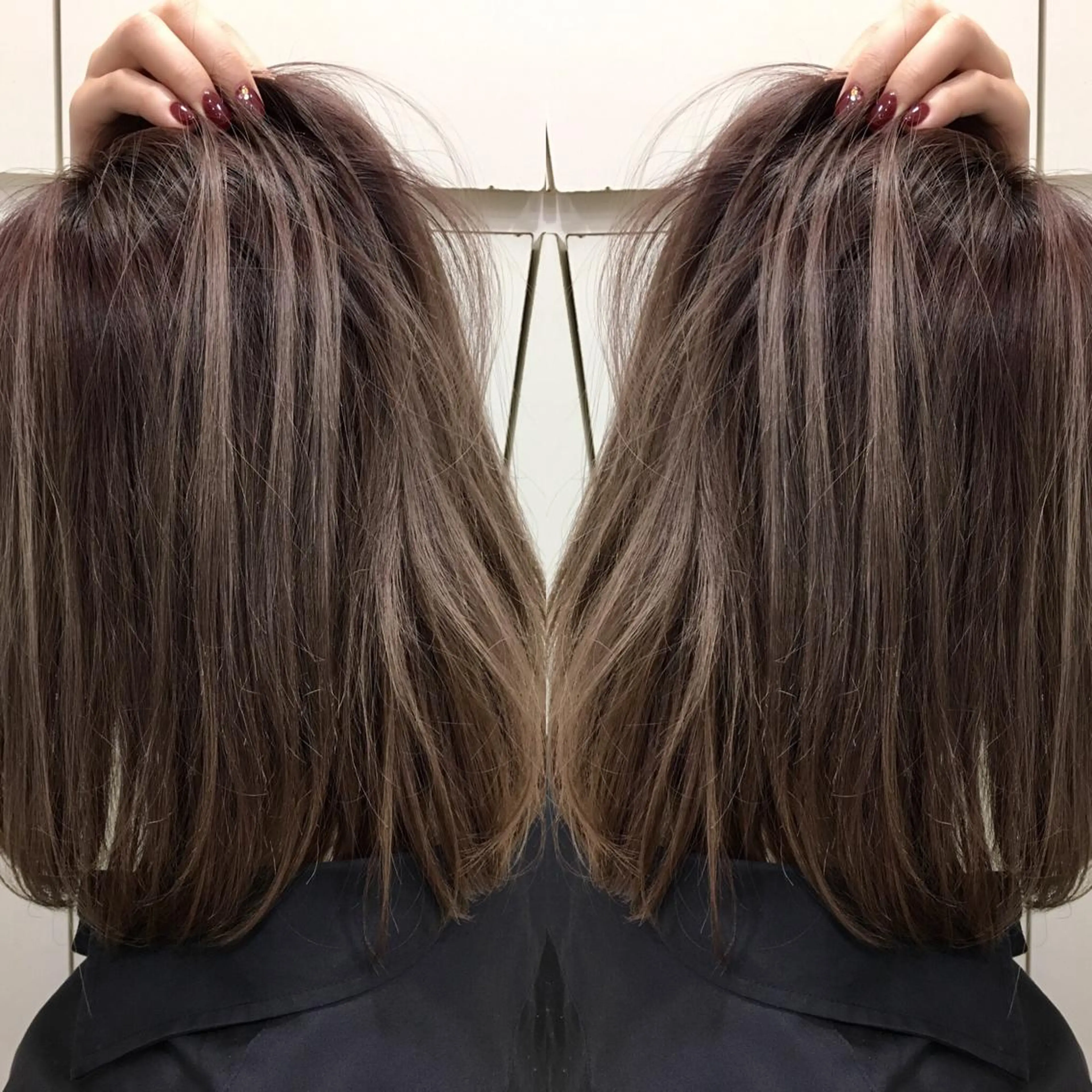 ミディアム カラー 寺内 紳悟のヘアスタイル