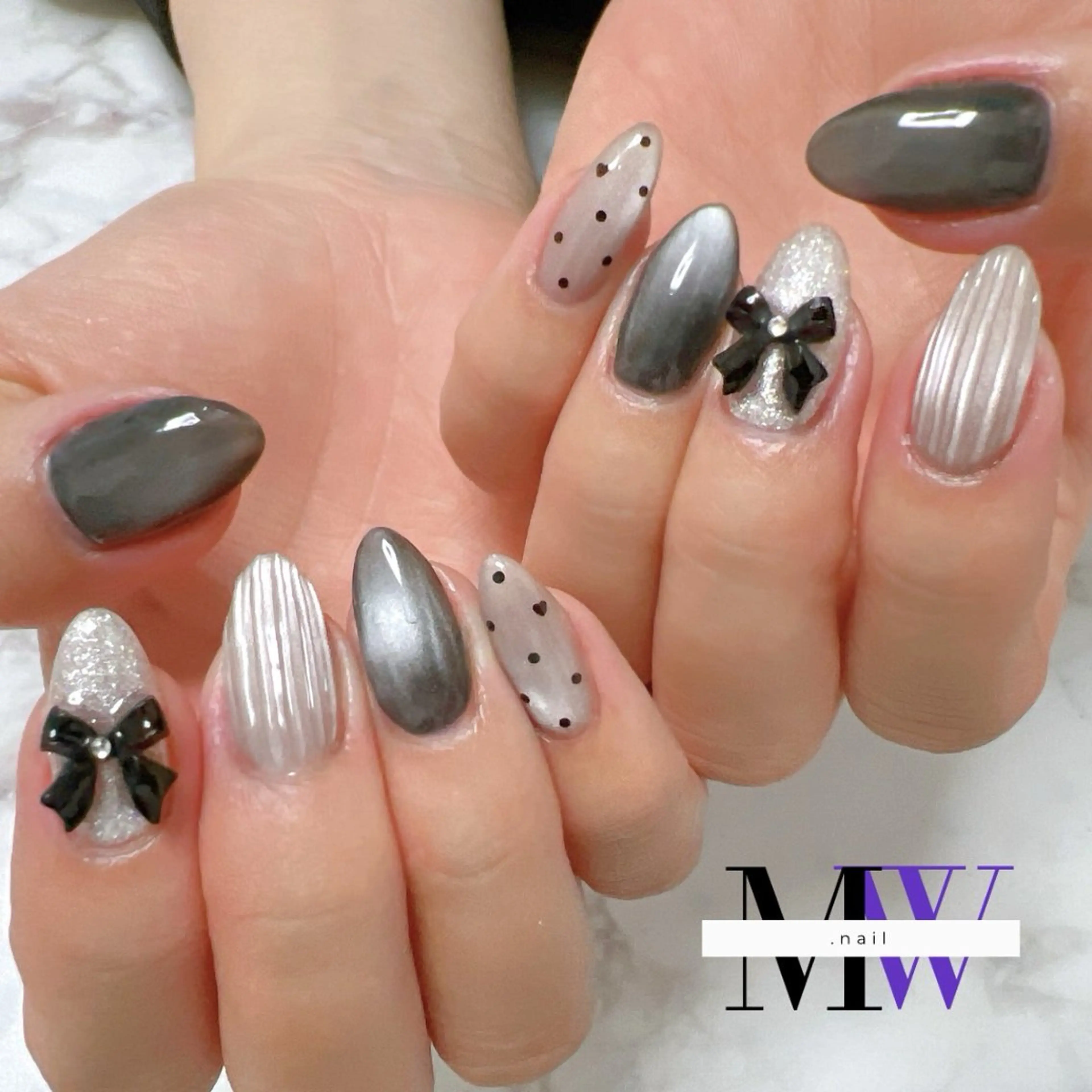 ネイル 韓国ネイル ハンドネイル MW .nailのネイルデザイン