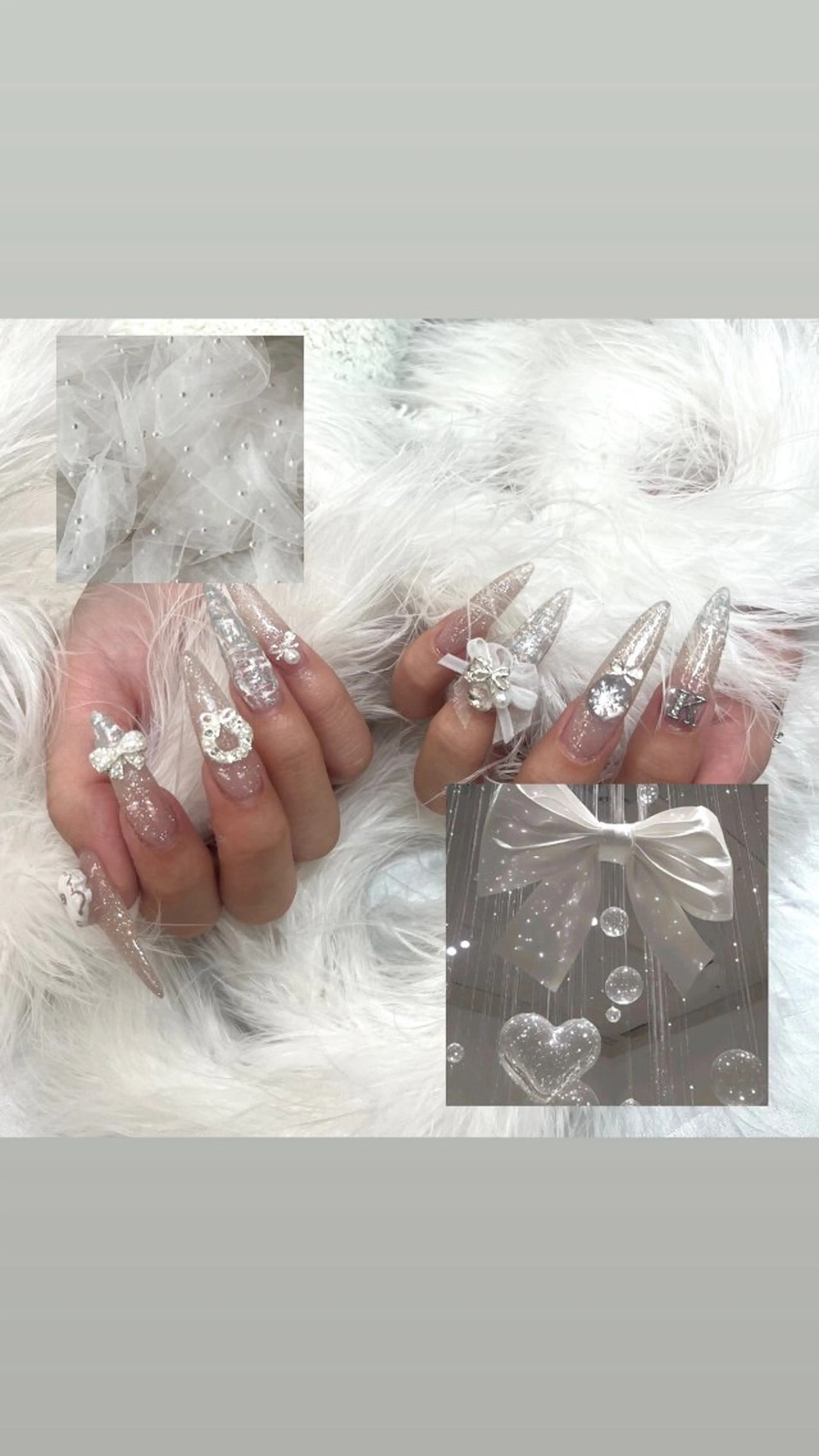 ネイル ハンドネイル honoka池袋🎀 ガーリーネイル🤍のネイルデザイン