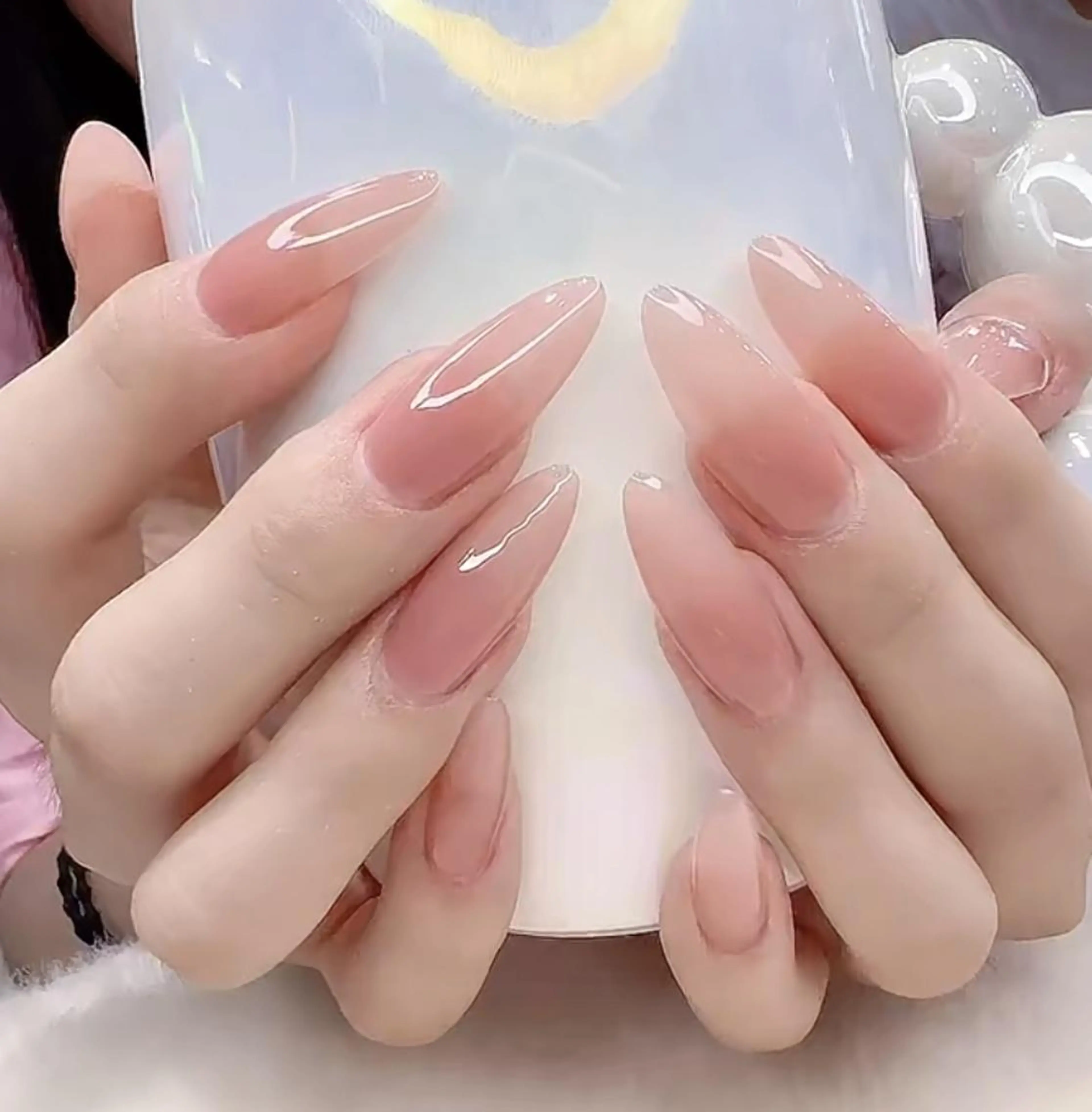 ネイル 長さ出し マグネットネイル ワンカラーネイル ネイルチップ Queens momoのネイルデザイン