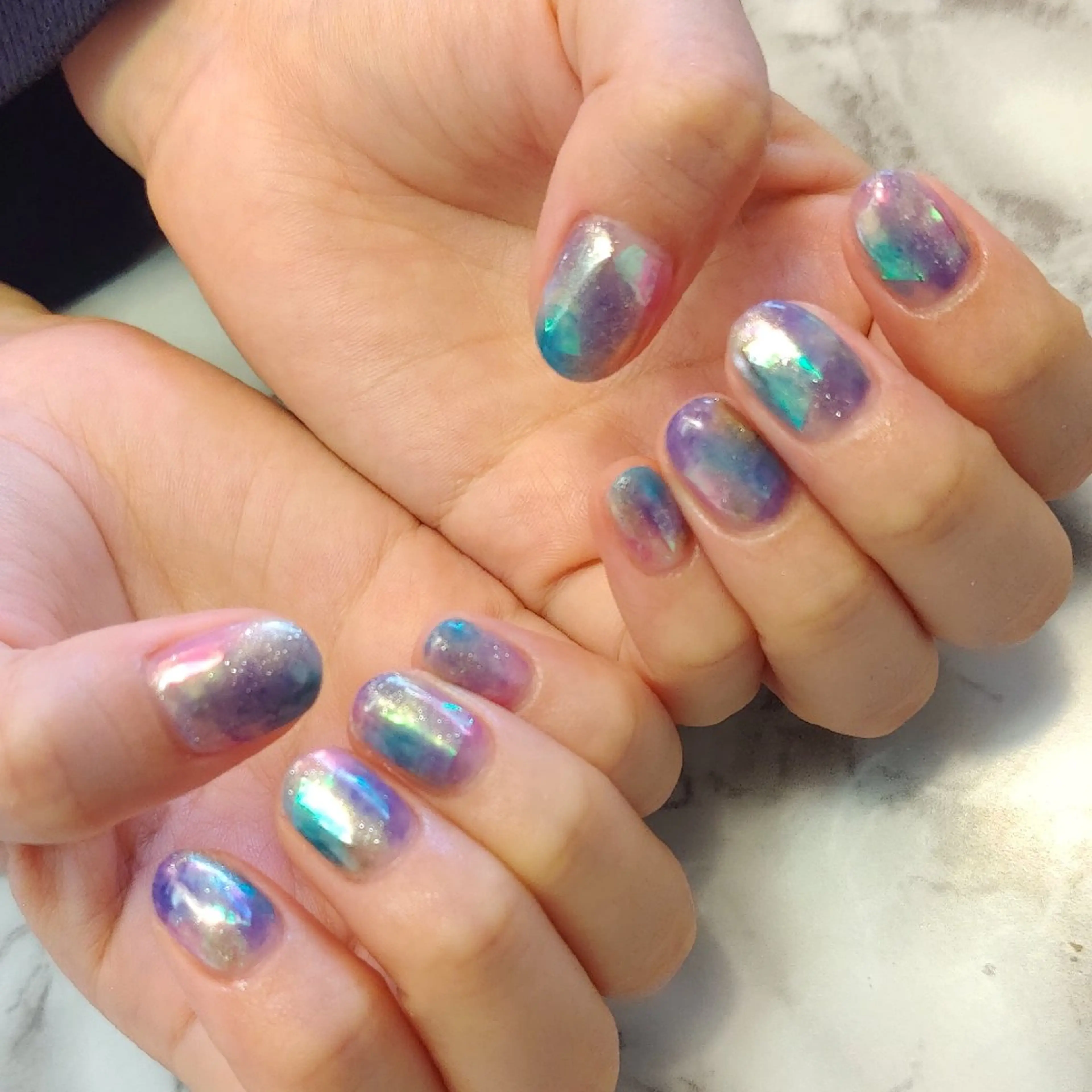 ネイル ニュアンスネイル ジェヌインネイル 河内のネイルデザイン