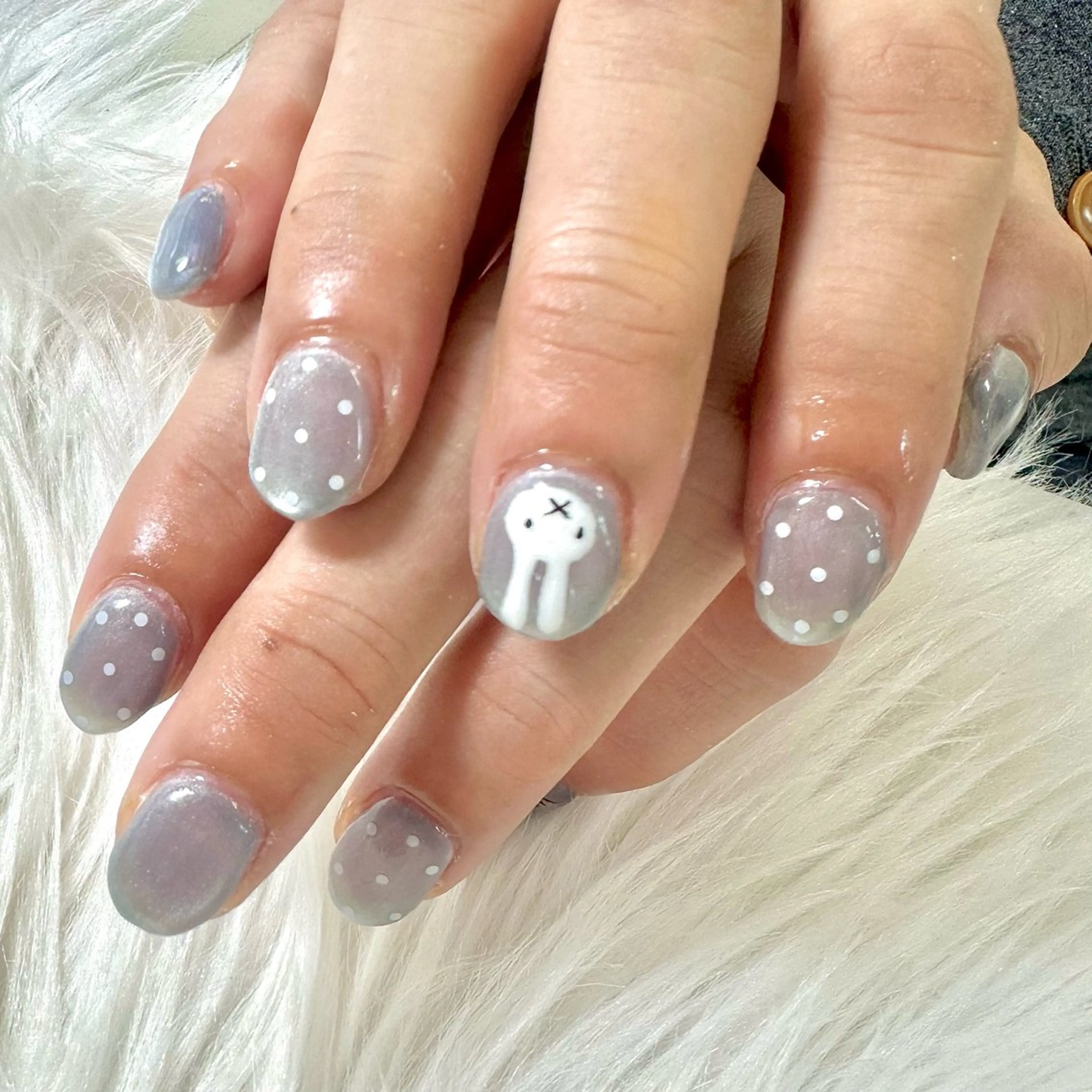 ネイル ドット マグネットネイル ハンドネイル Heartnail Hino Reinaのネイルデザイン