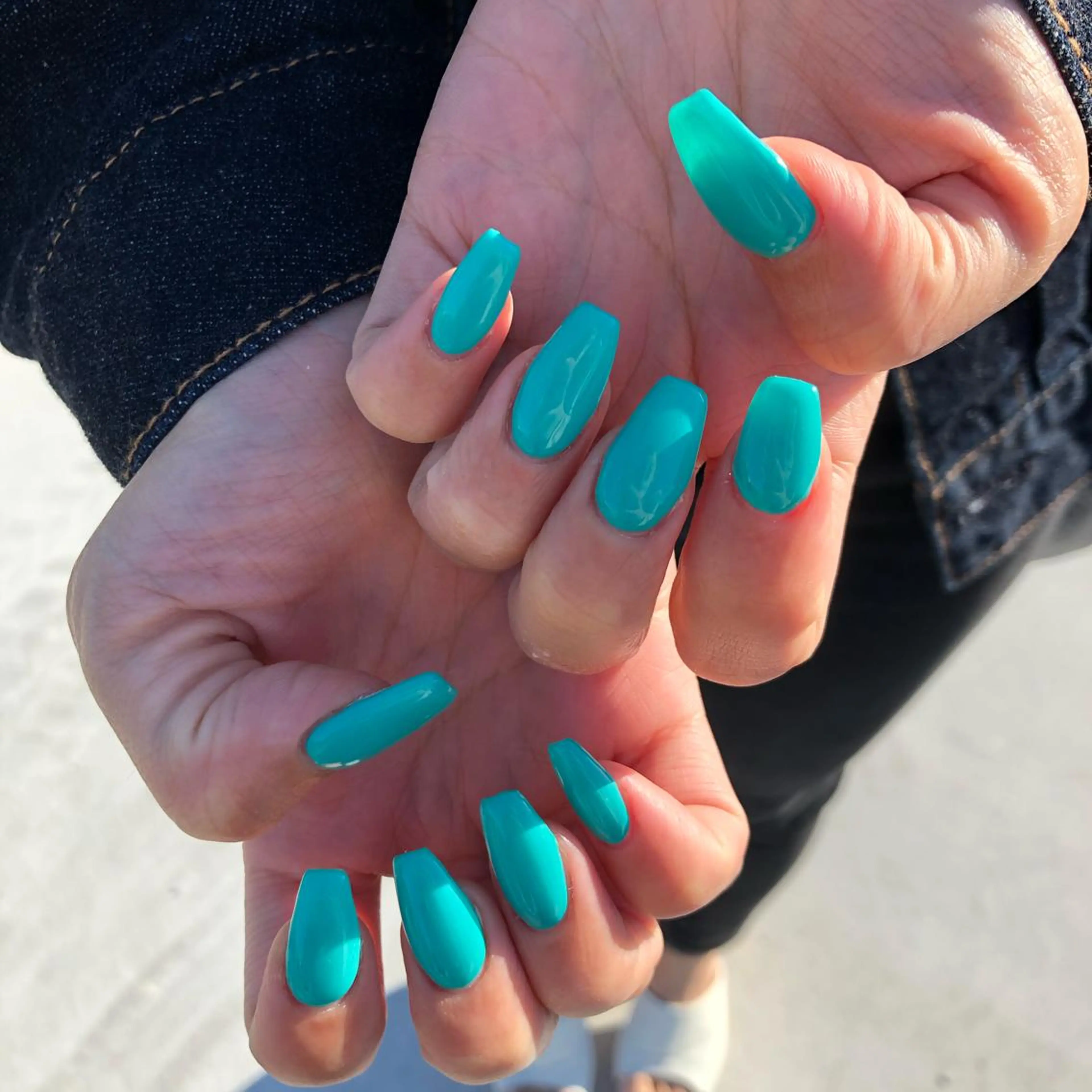 ネイル ブルー ワンカラーネイル nail 1997のネイルデザイン