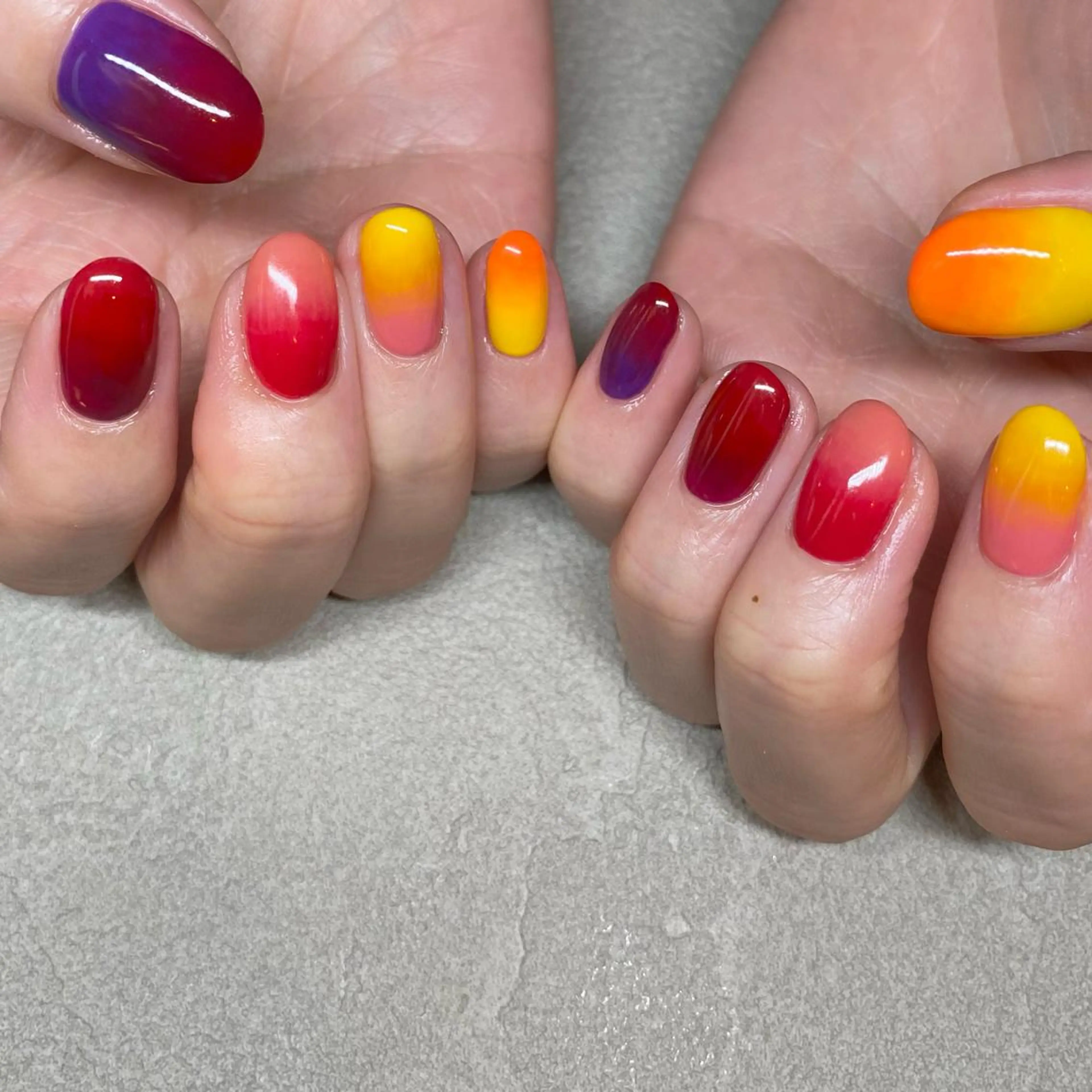 ネイル アートネイル ニュアンスネイル 春ネイル 夏ネイル ハンドネイル 山田 貴子のネイルデザイン