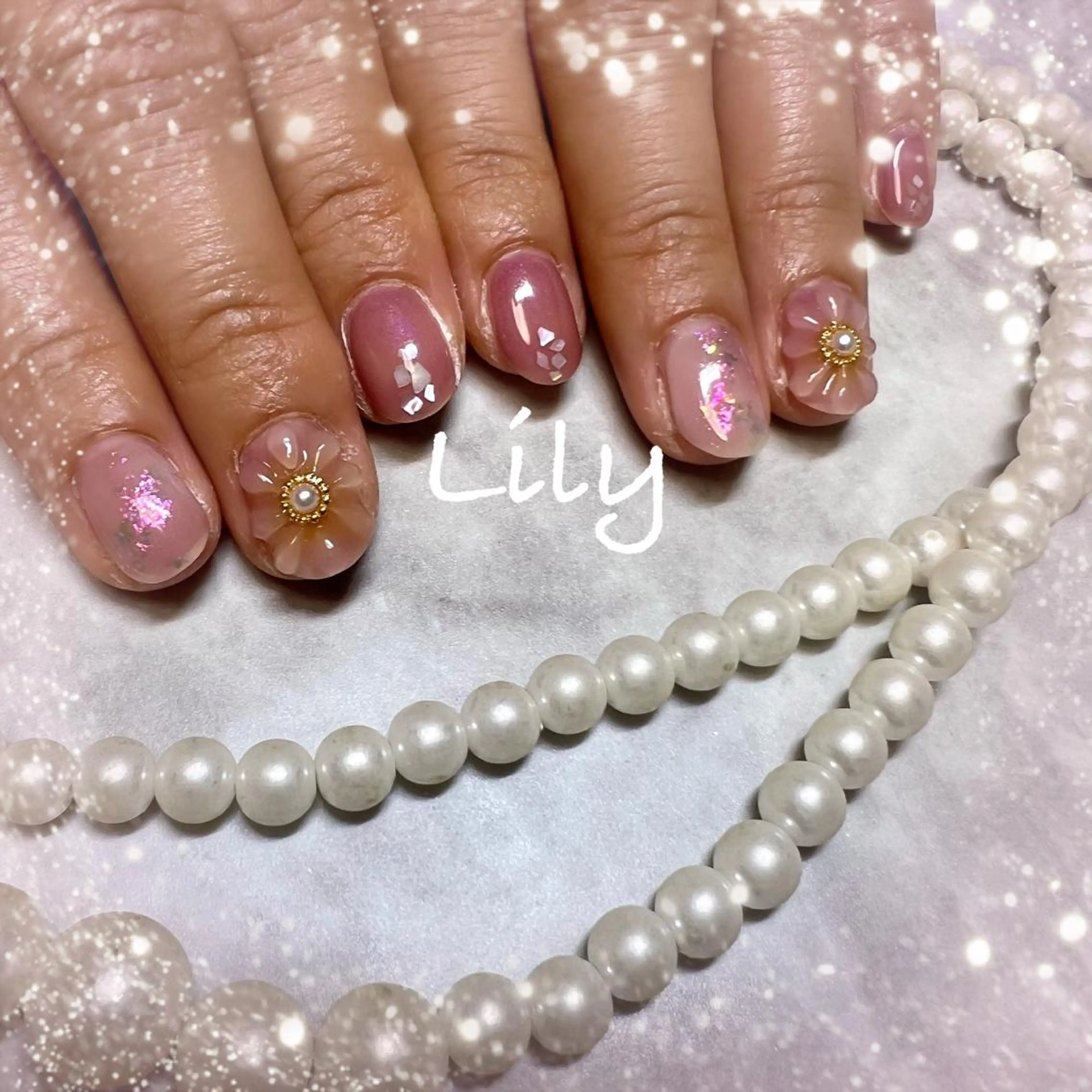 ネイル ハンドネイル Lily*nail 🌻Mii🌻のネイルデザイン