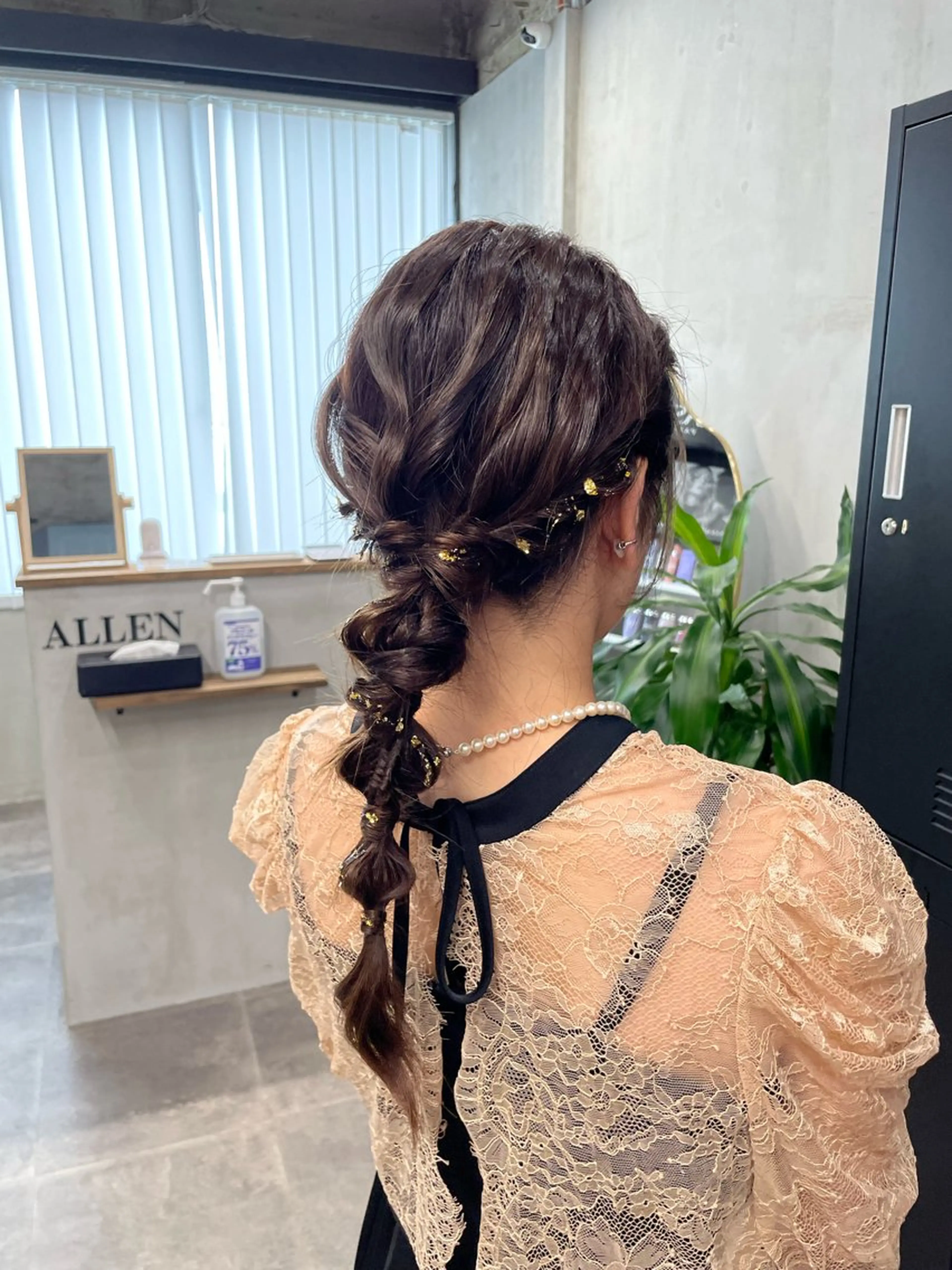 セミロング ヘアアレンジ ヘアセット ALLEN hair /まなのヘアスタイル