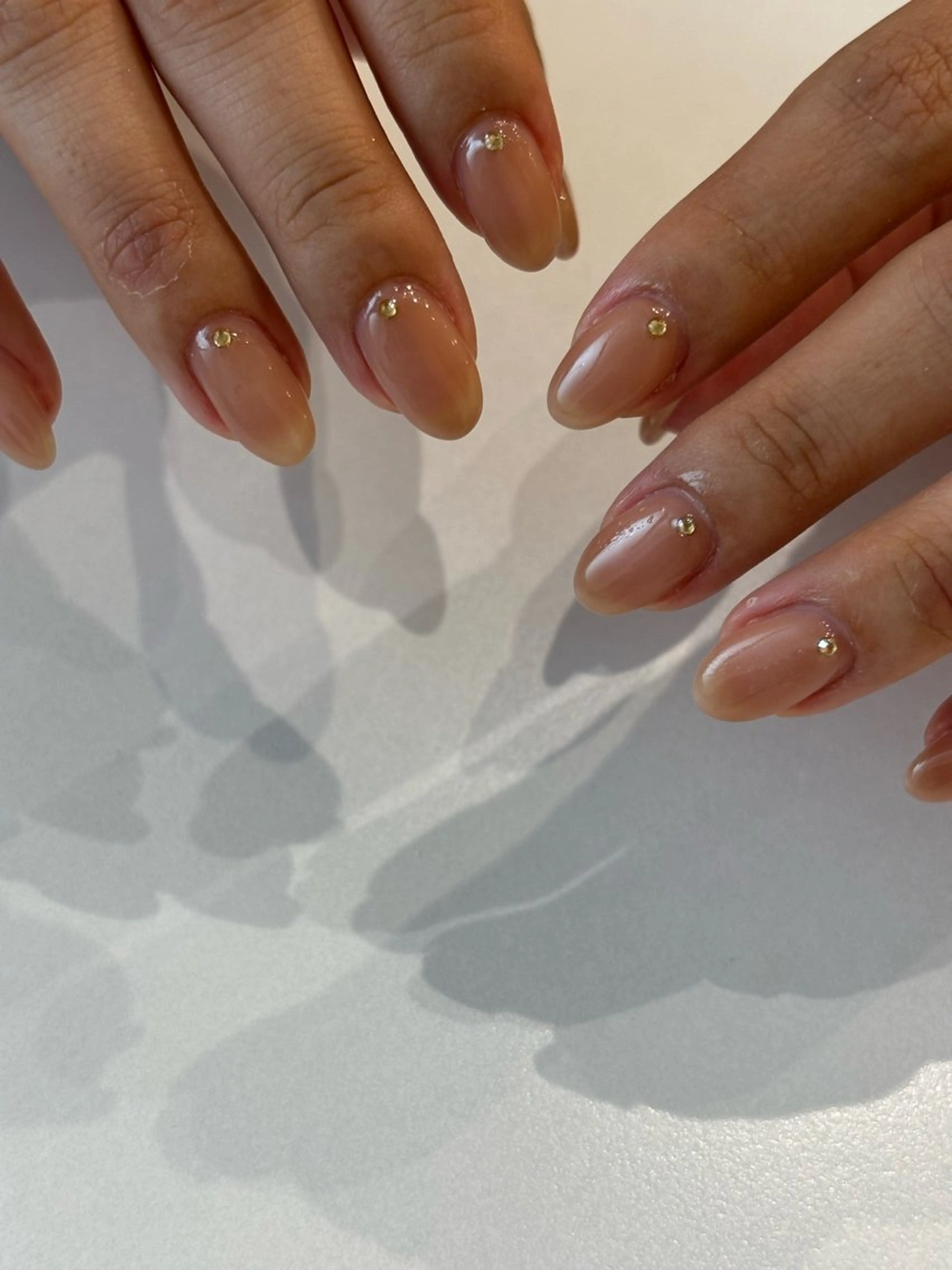 ネイル オフィスネイル ストーンネイル ハンドネイル Ann nailのネイルデザイン