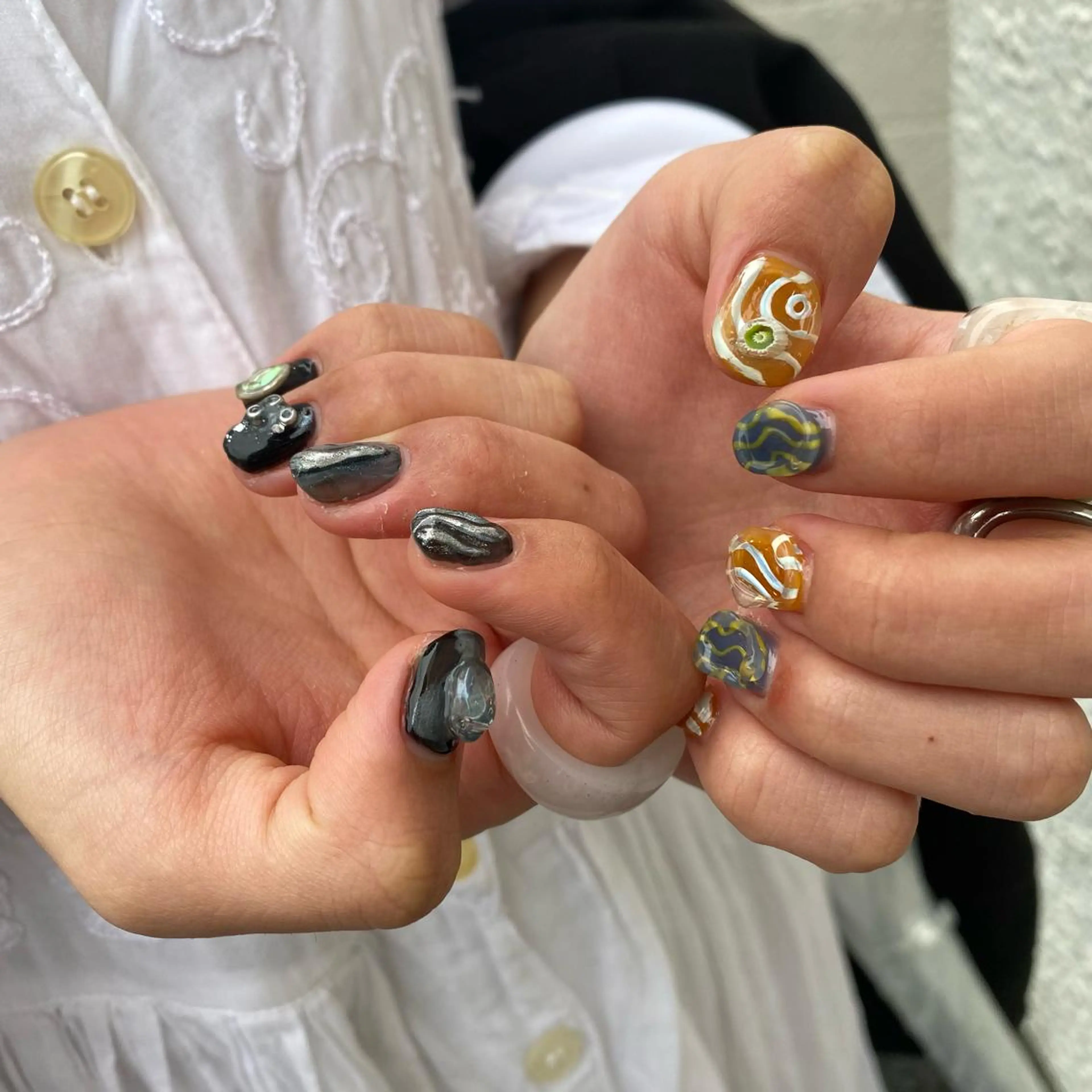 ネイル アートネイル フットネイル ジェルネイル 持ち込み ニュアンスネイル niconail 🧣ayu 📍烏山のネイルデザイン