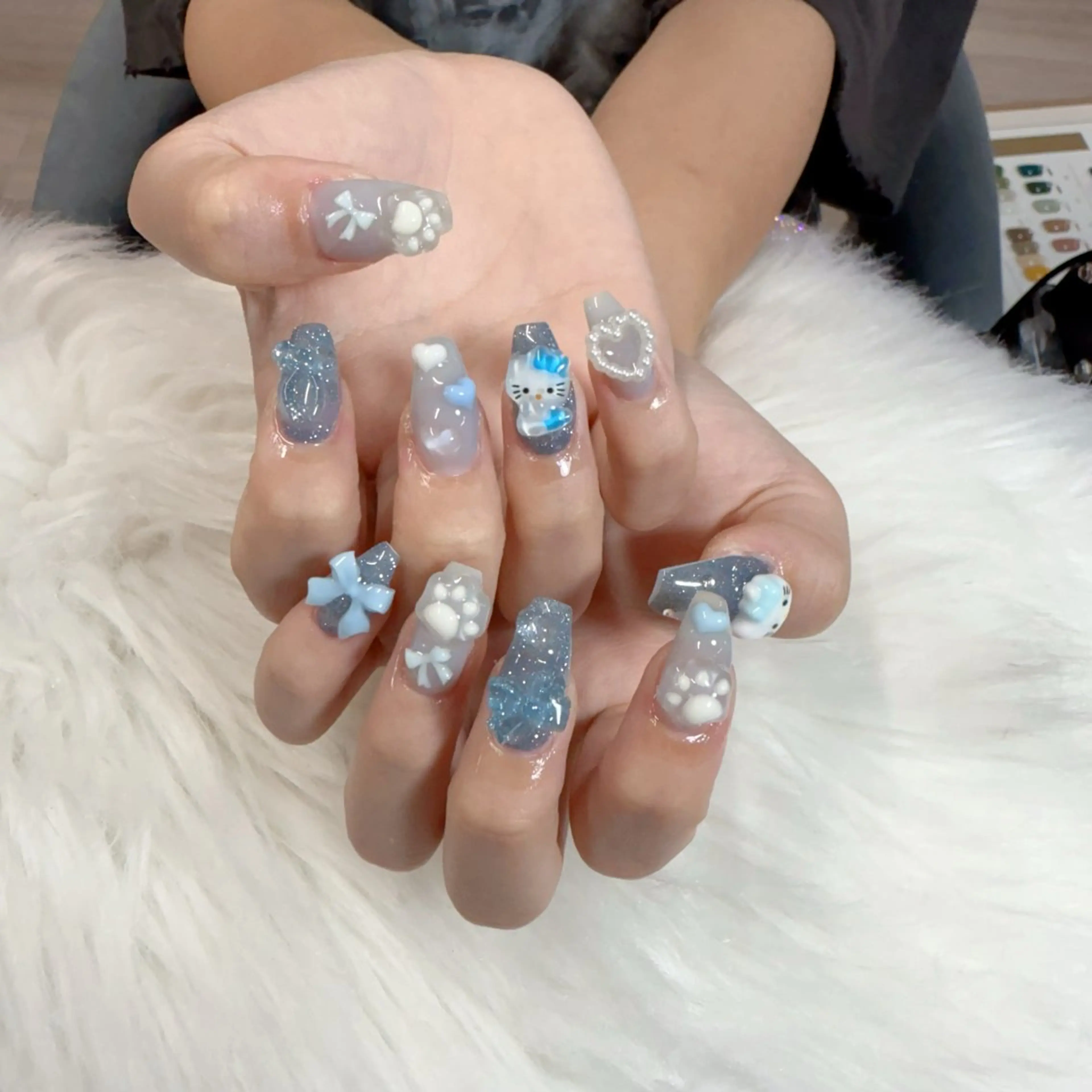 ネイル ハンドネイル 🎀nana🫧 ワンホンネイル🎀のネイルデザイン