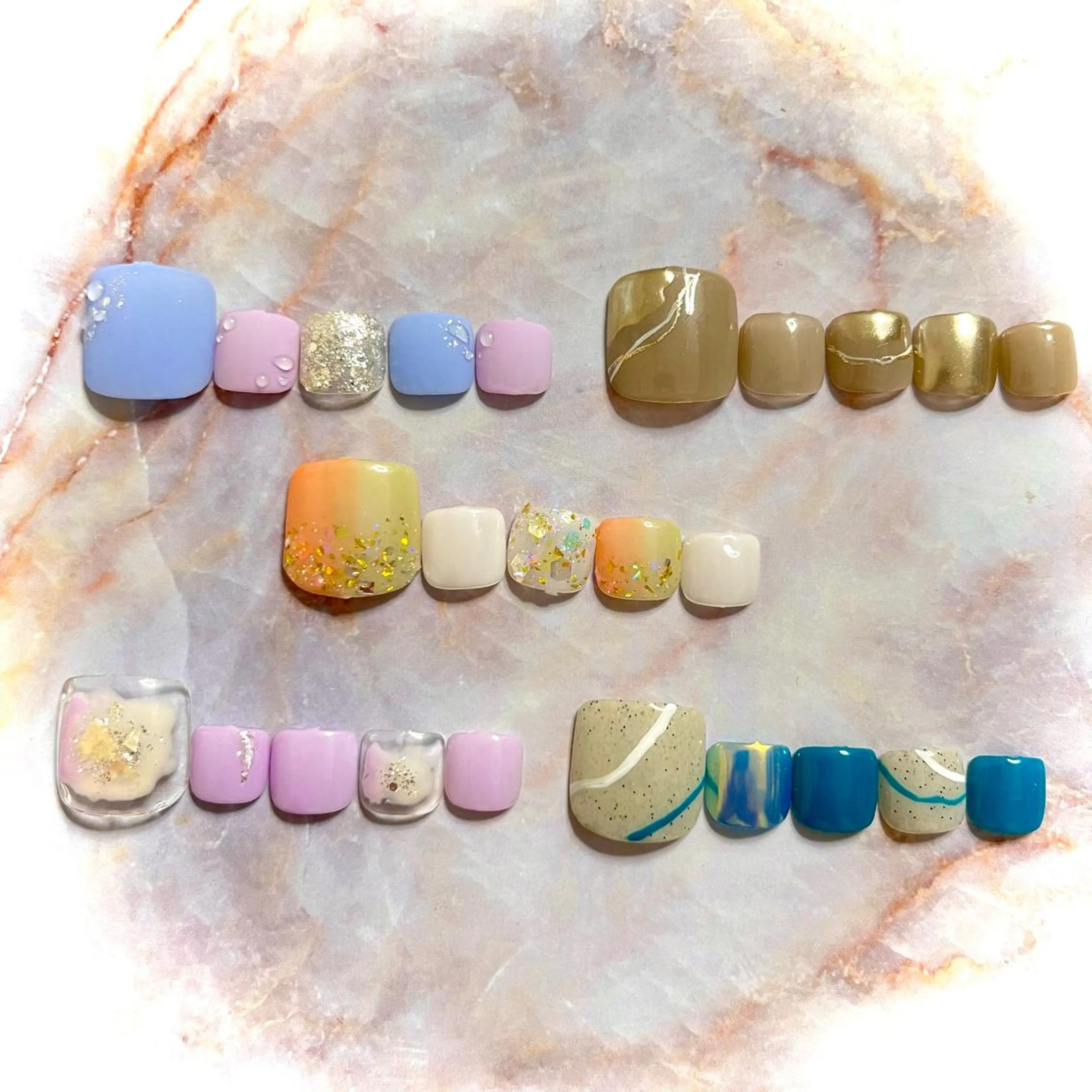 ネイル フットネイル 森 まりなのネイルデザイン