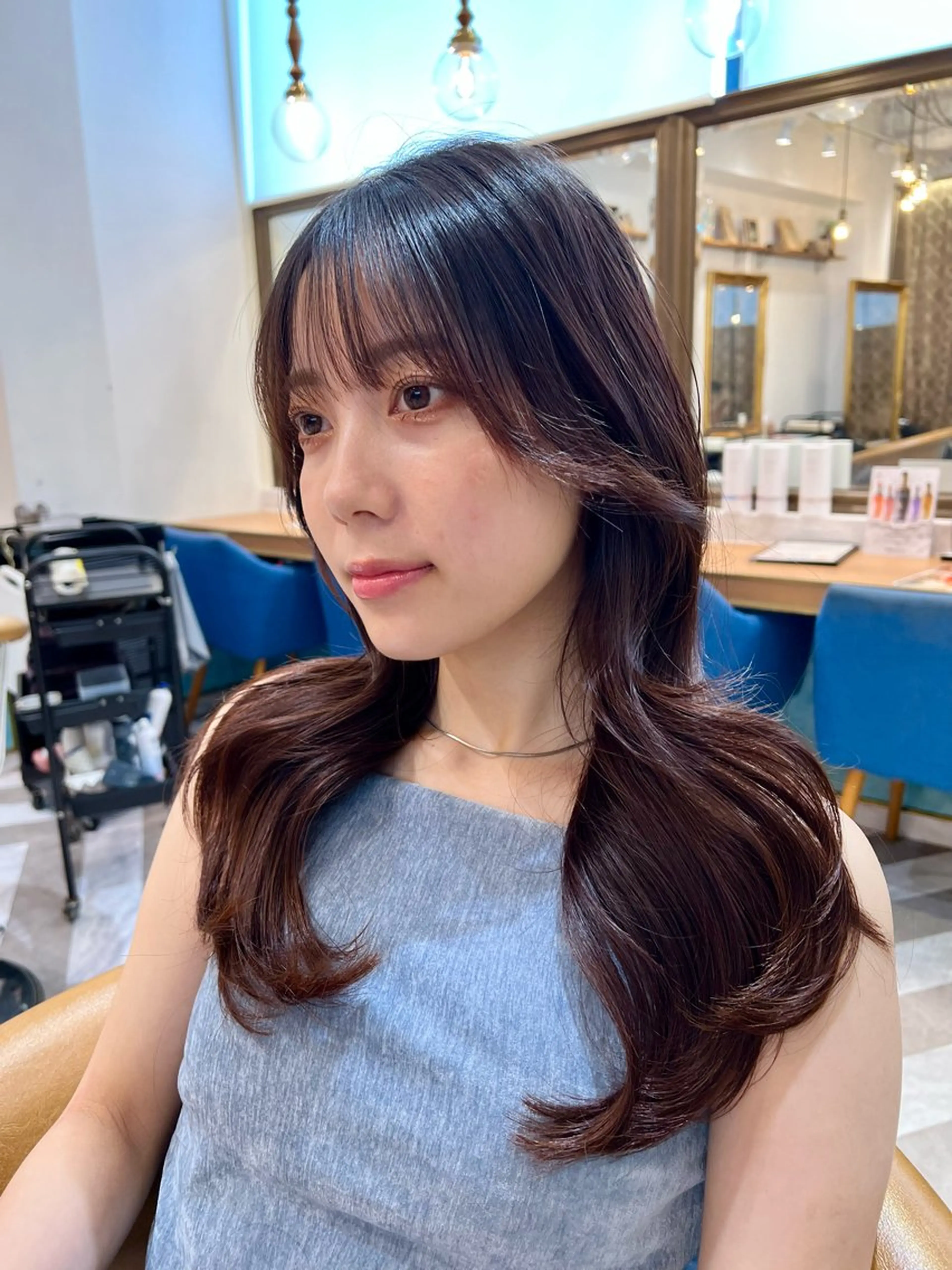 セミロング 似合わせカット カット ヘアカラー トリートメント ‎🤍レイヤー/ 縮毛矯正🖤菊池瑛士のヘアスタイル