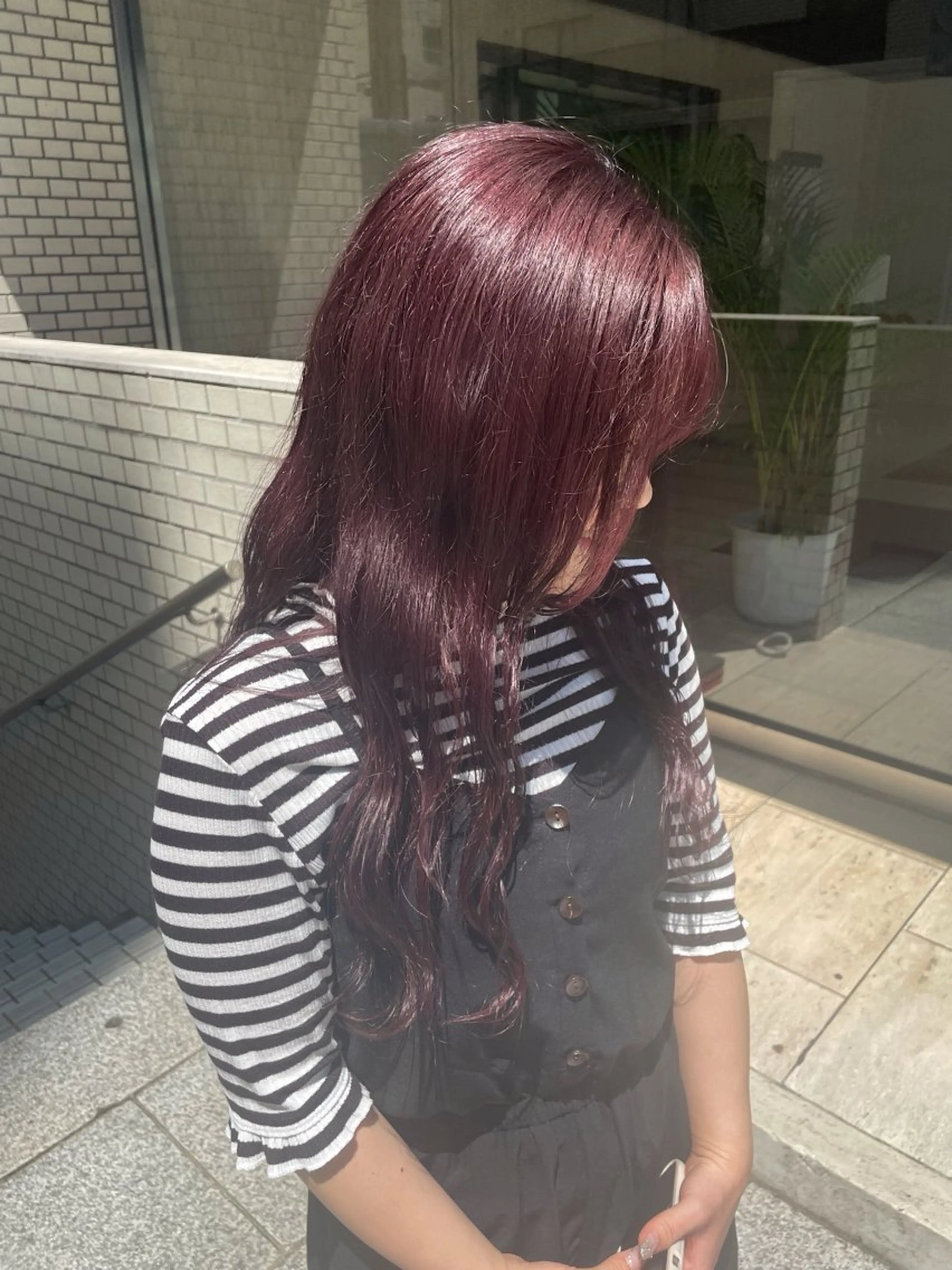 カラー ラベンダーカラー ヘアカラー ROMEO京橋 タナカユアンのヘアスタイル