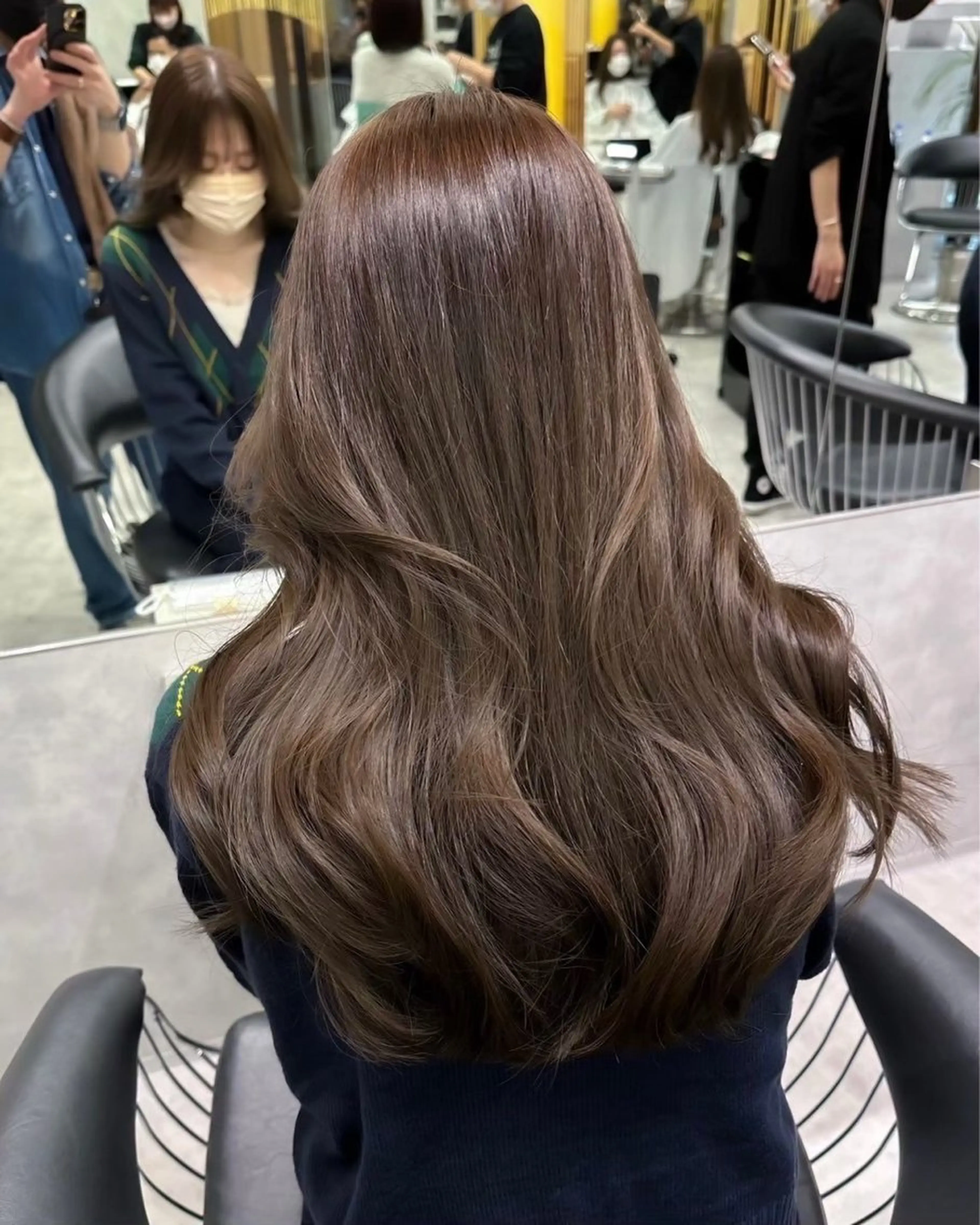 ロング カラー ヘアカラー トリートメント 🌷レイヤー・ボブ /tomomi🌷のヘアスタイル