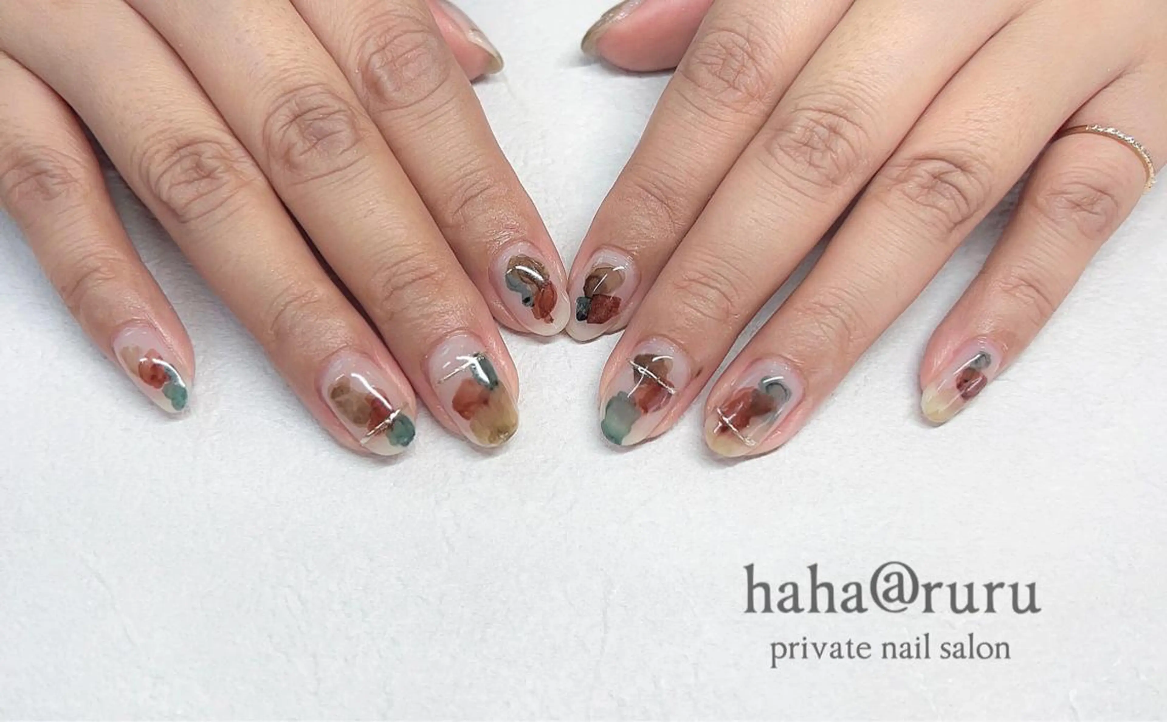 ネイル 持ち込み haha@ ruruのネイルデザイン