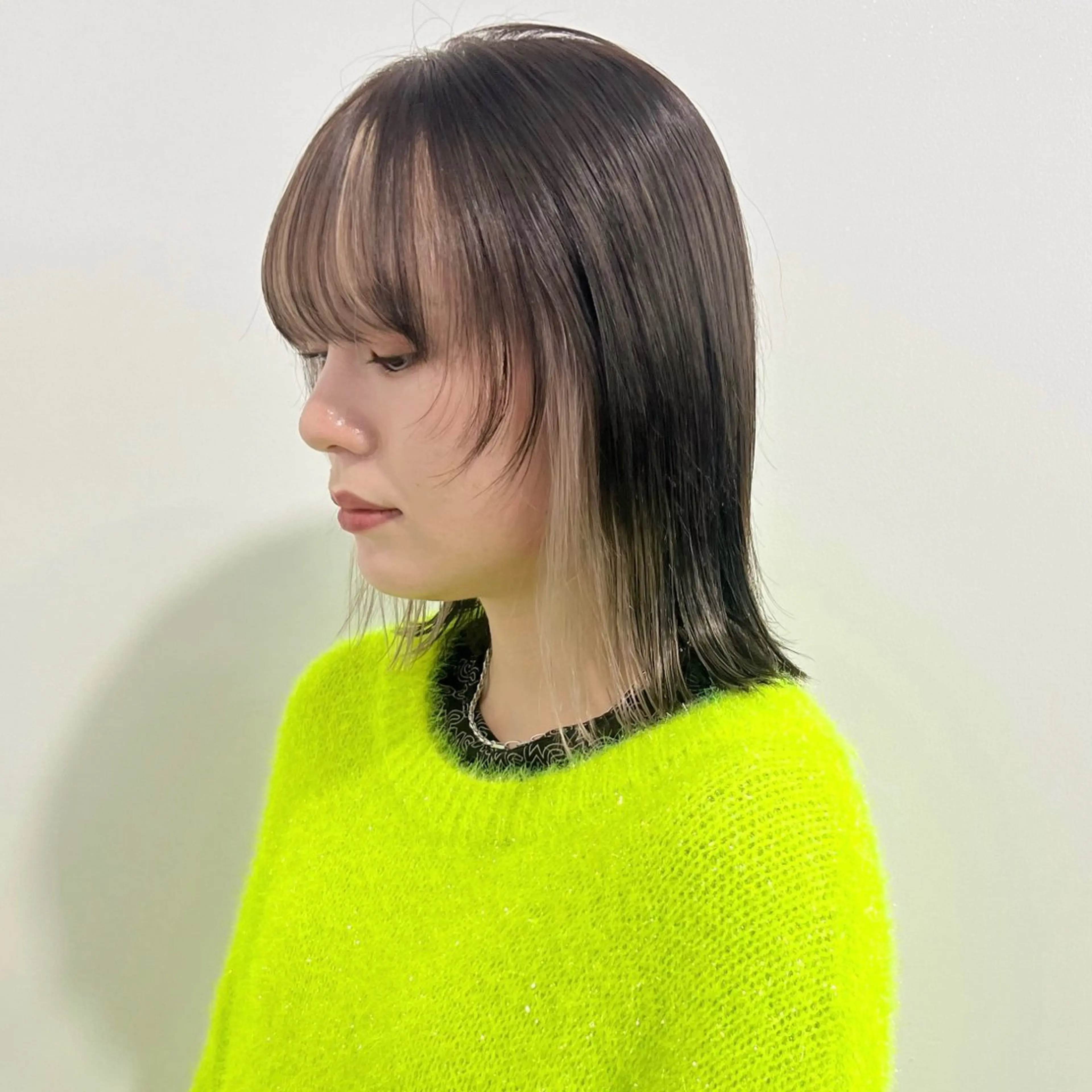 セミロング カラー ヘアカラー トリートメント 🥃まろやかカラー/ ボブ🥃yujiroのヘアスタイル