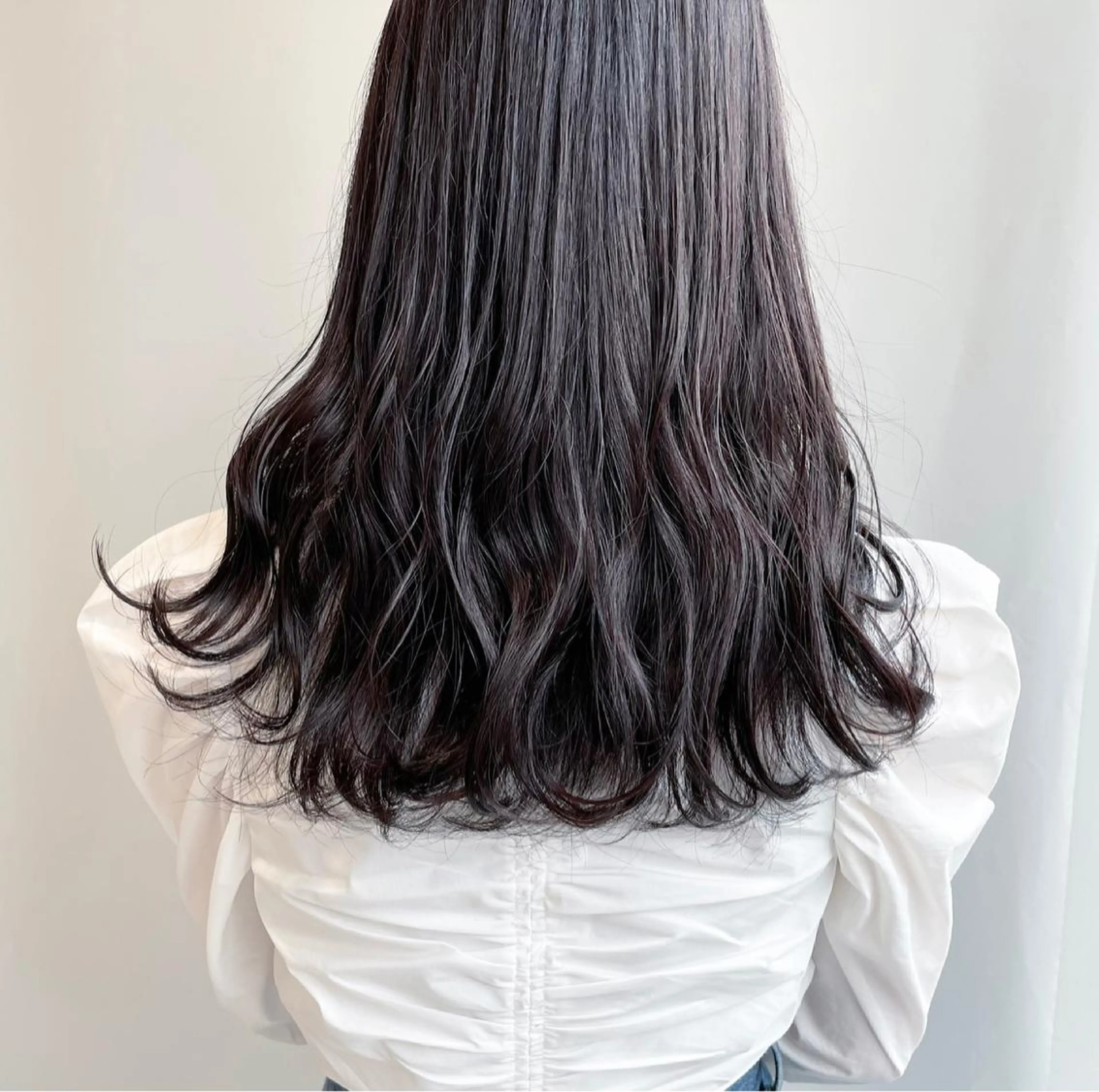 ロング カラー カット ヘアカラー トリートメント 山口 莉奈のヘアスタイル