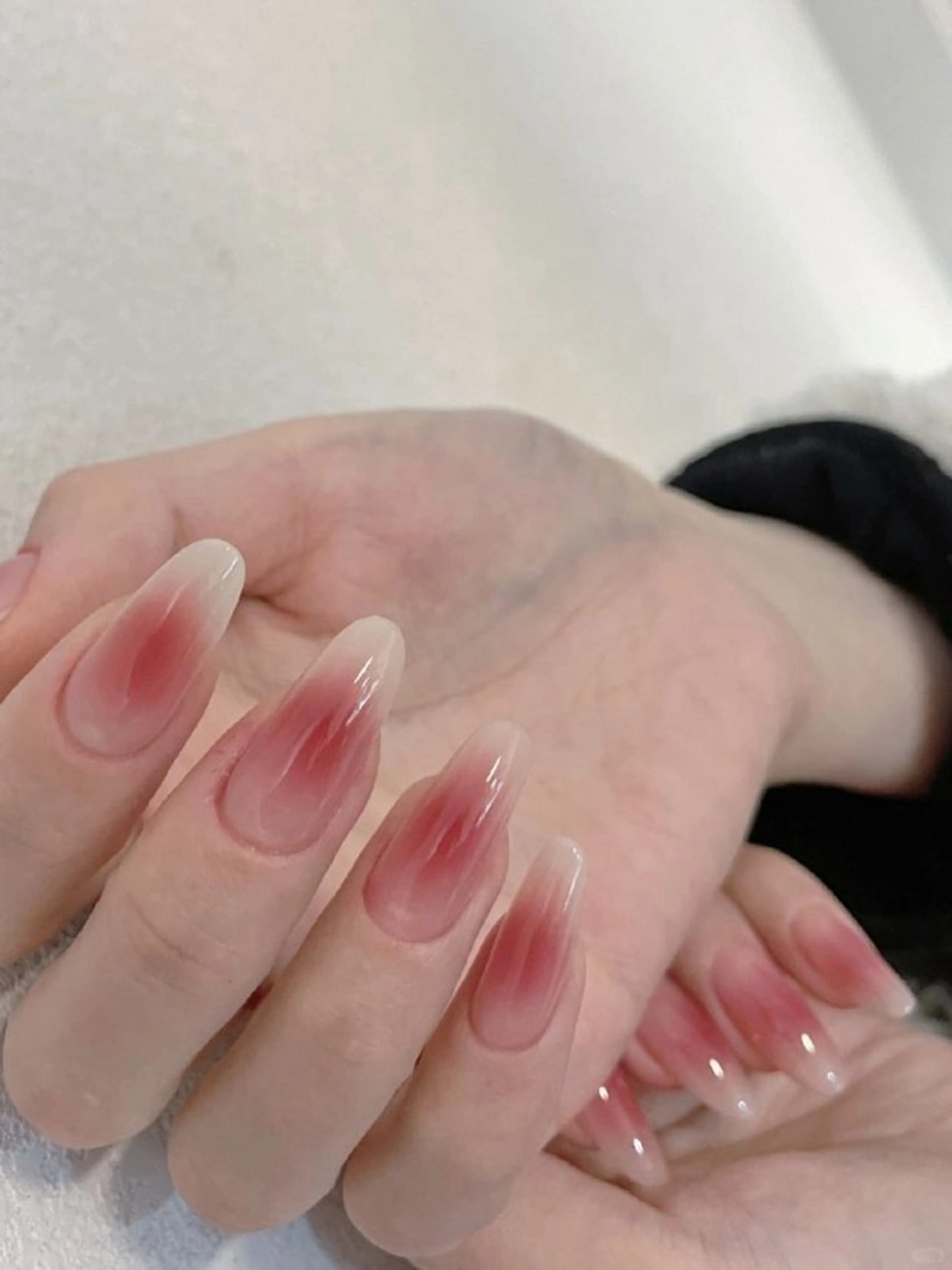 ネイル 長さ出し フレンチネイル グラデーション 卒業式 マグネットネイル ハンドネイル MIHANA NAILのネイルデザイン