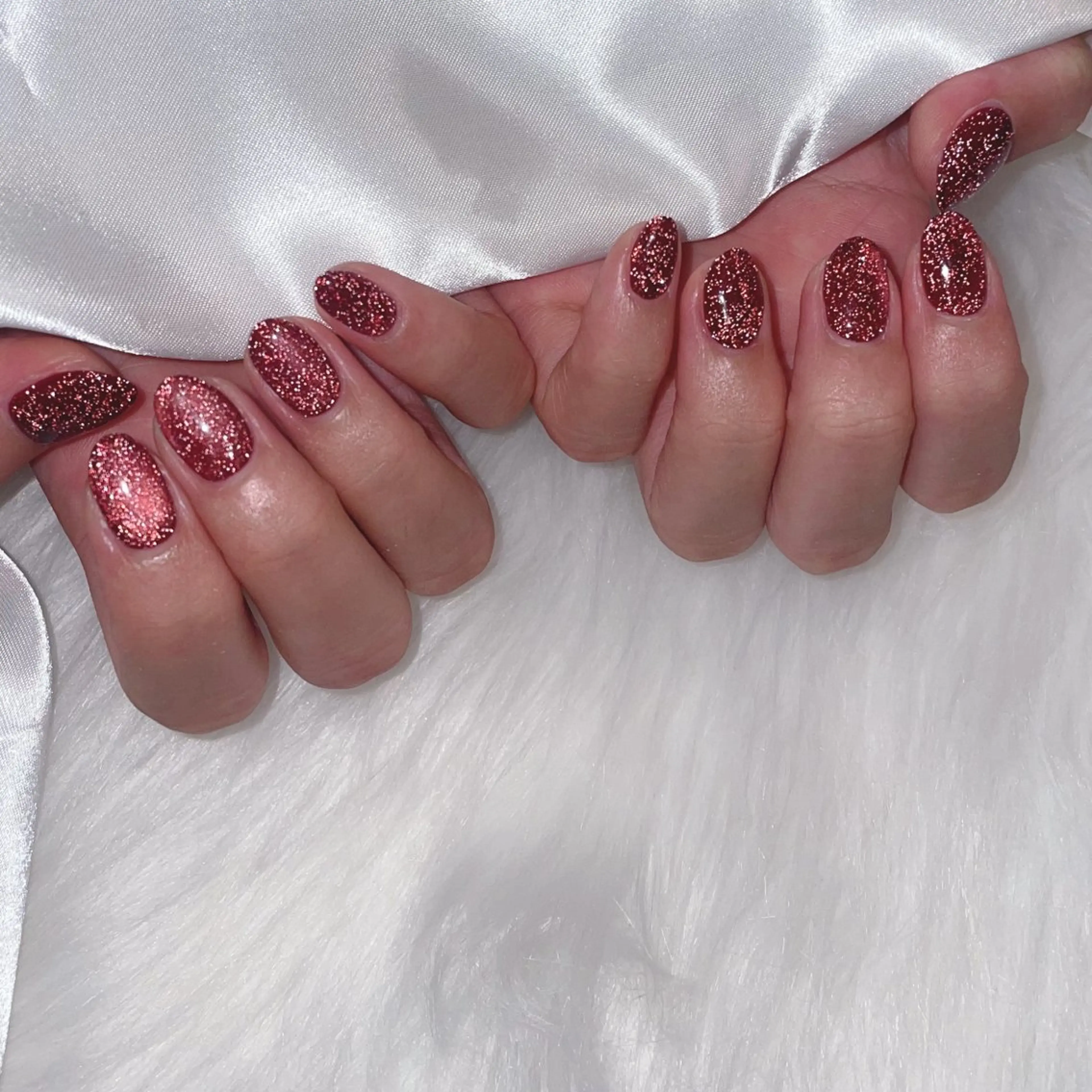 ネイル ブルー フラッシュネイル フラッシュマグ フレンチネイル キラキラネイル ハンドネイル timtam --sakiのネイルデザイン