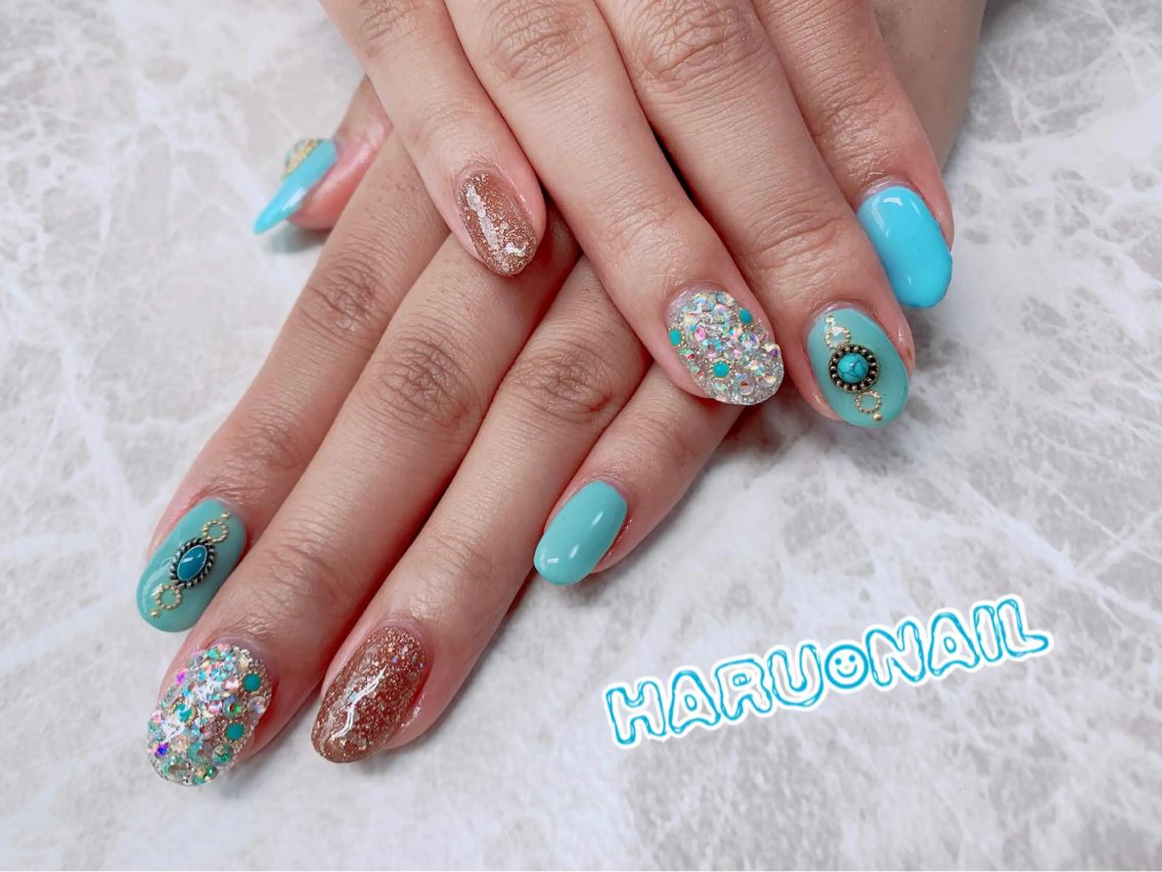 ネイル ストーンネイル 痩身/脱毛/ネイル HARUKAのエステ・リラクイメージ