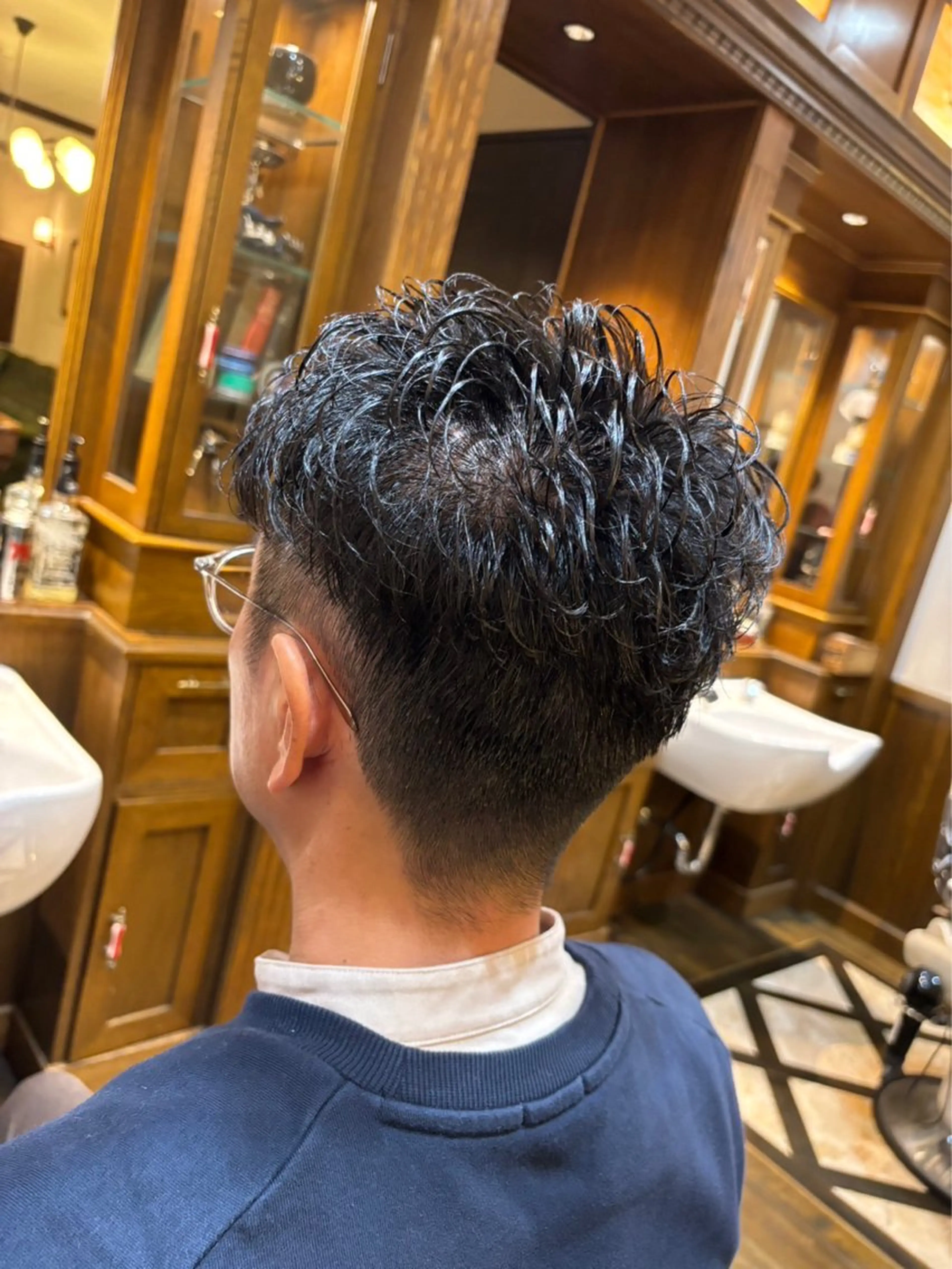 ショート パーマ メンズ 圓子 快のヘアスタイル