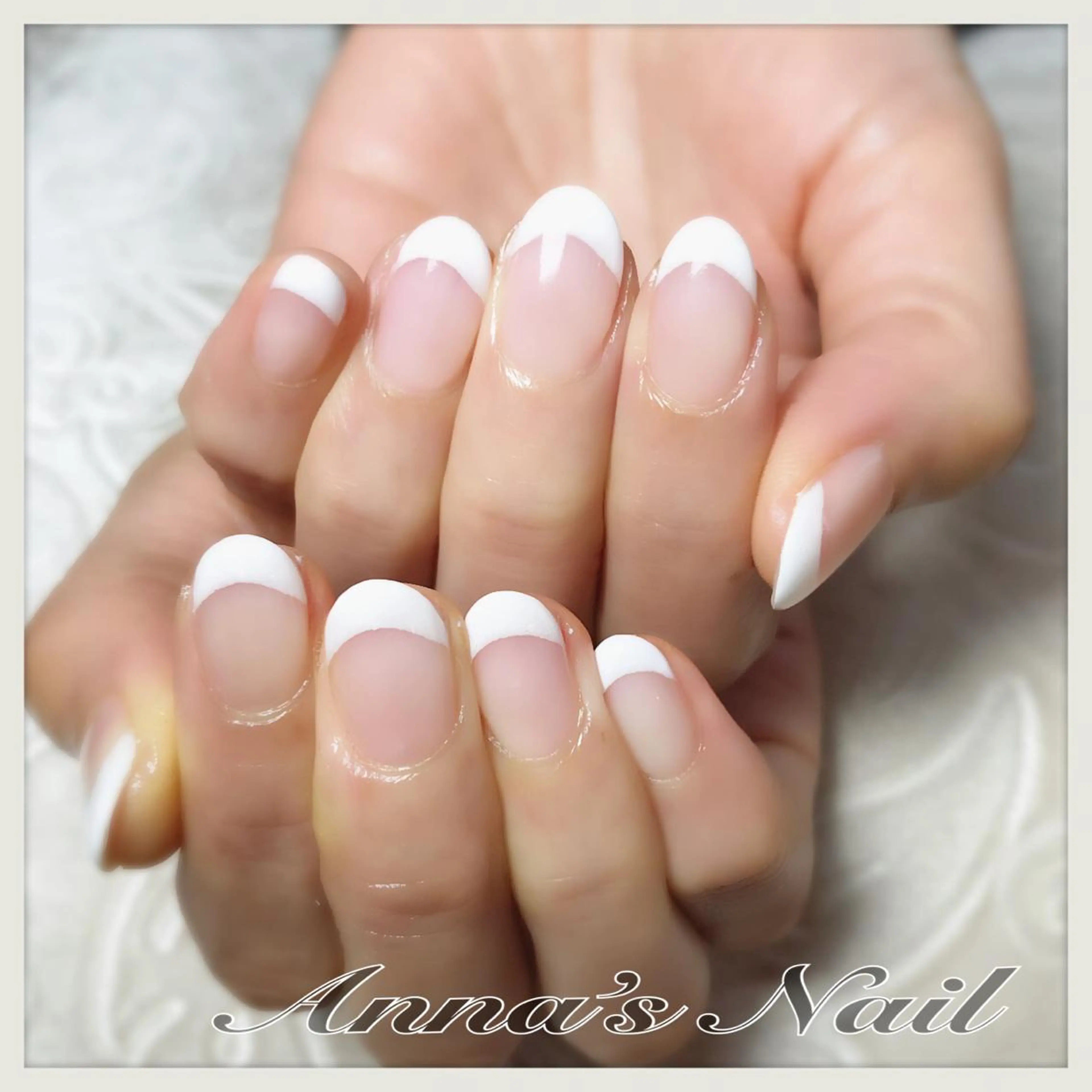 ネイル フレンチネイル Anna’s Nail所属・清口 杏奈のネイルデザイン