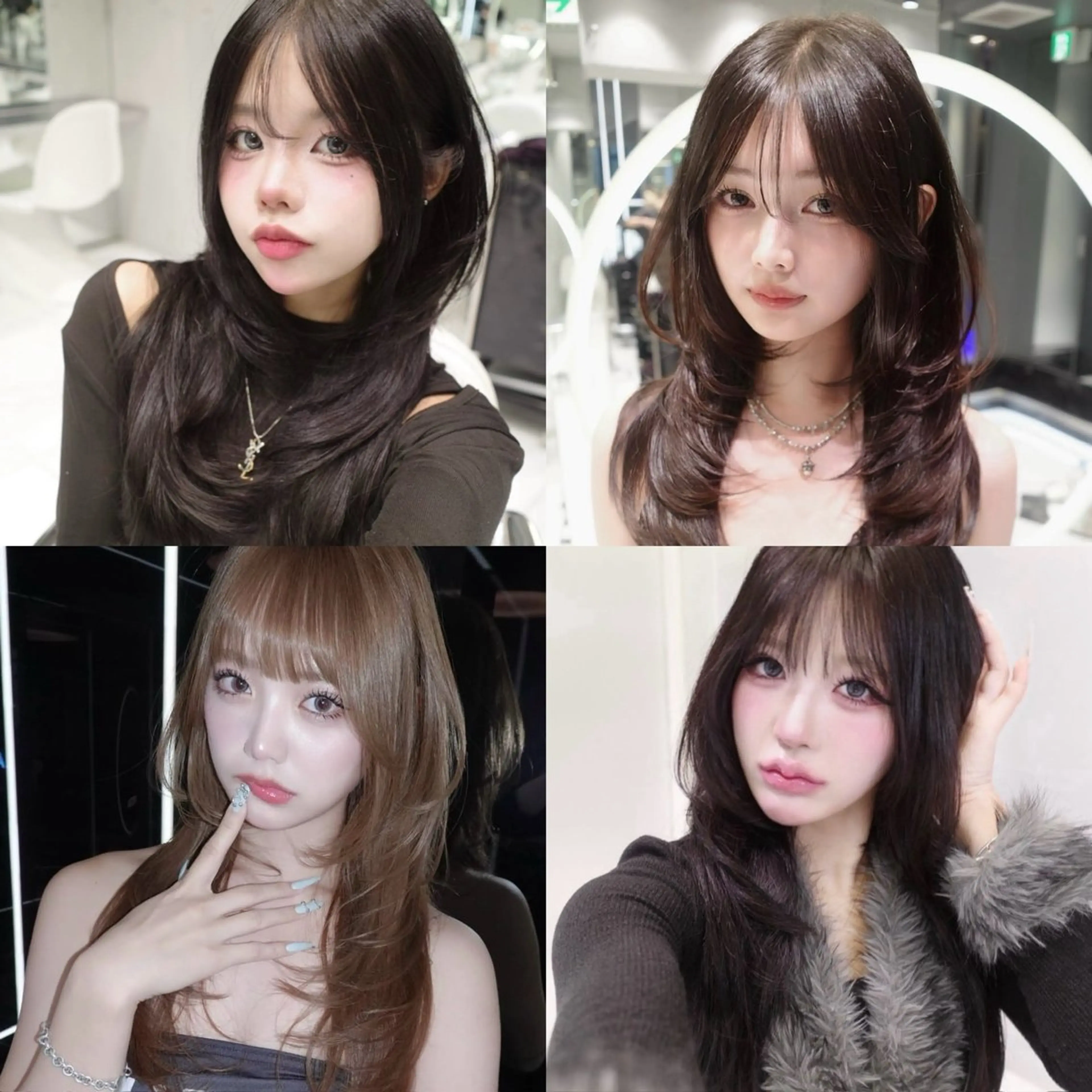 【💎人気No.1💎】韓国ハイレイヤー＋透明感カラー＋高保湿トリートメント¥7,700（通常¥15,400）の写真
