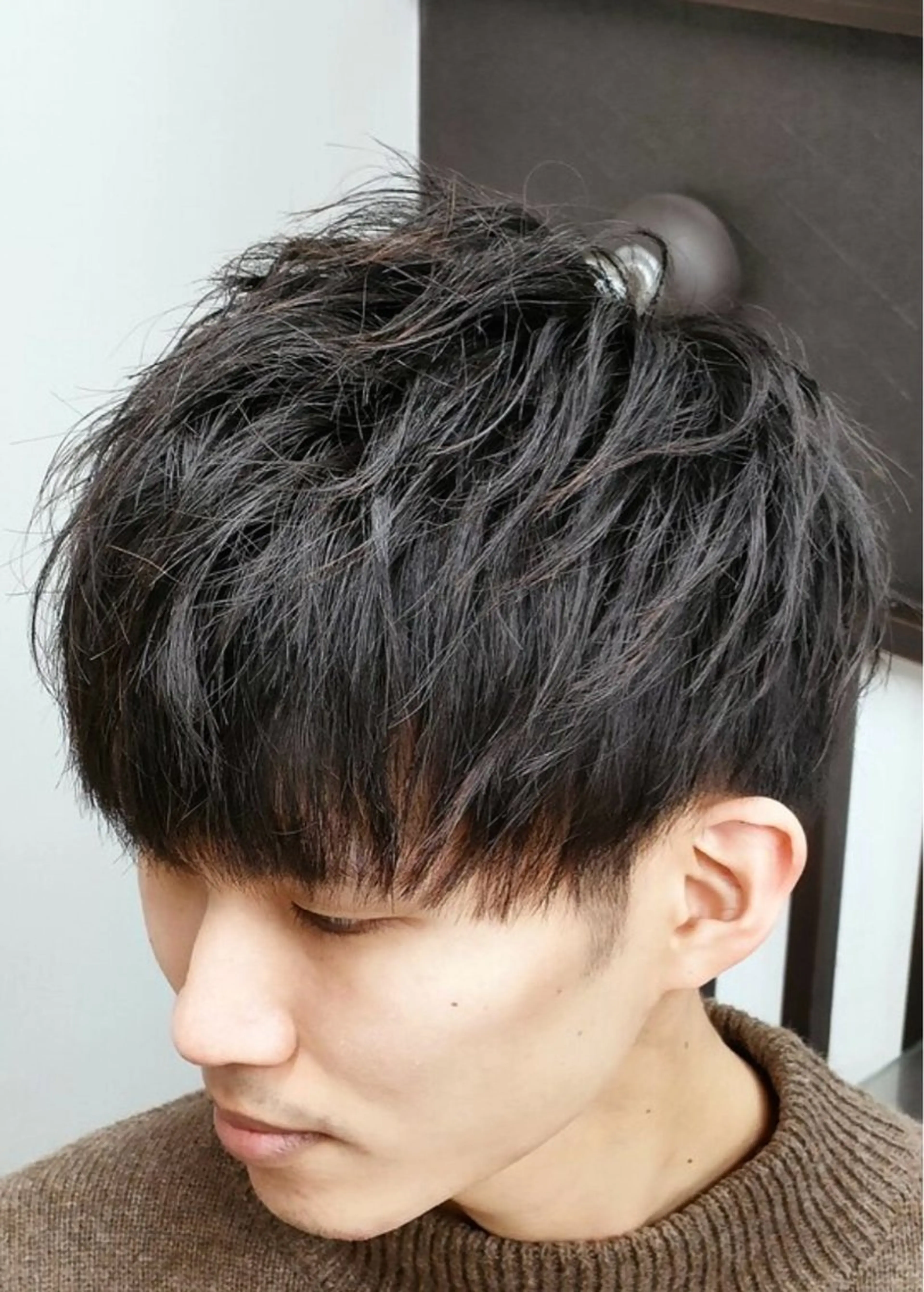 メンズカット+ポイントパーマの写真