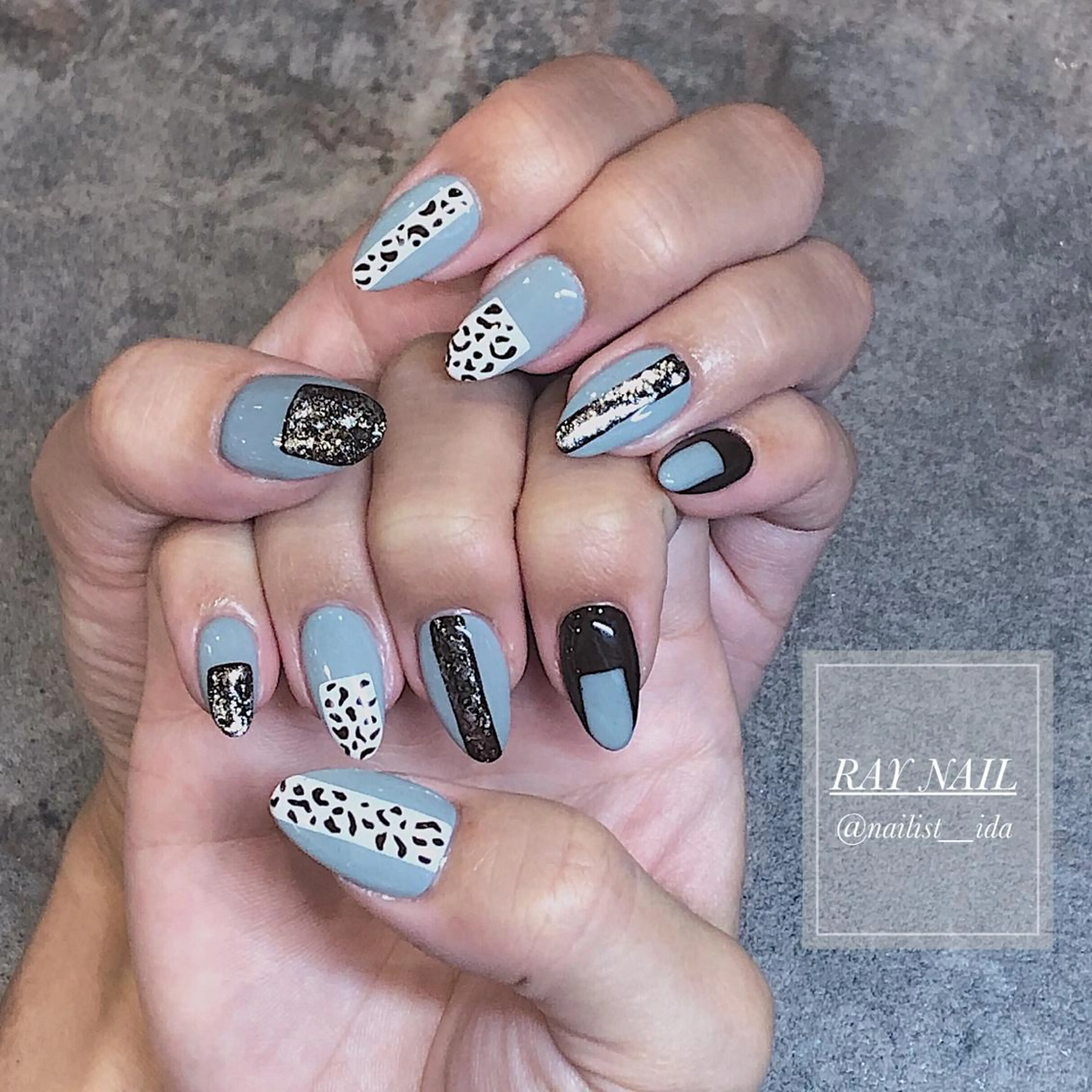 ネイル アニマル柄 Arowa 伊田のネイルデザイン