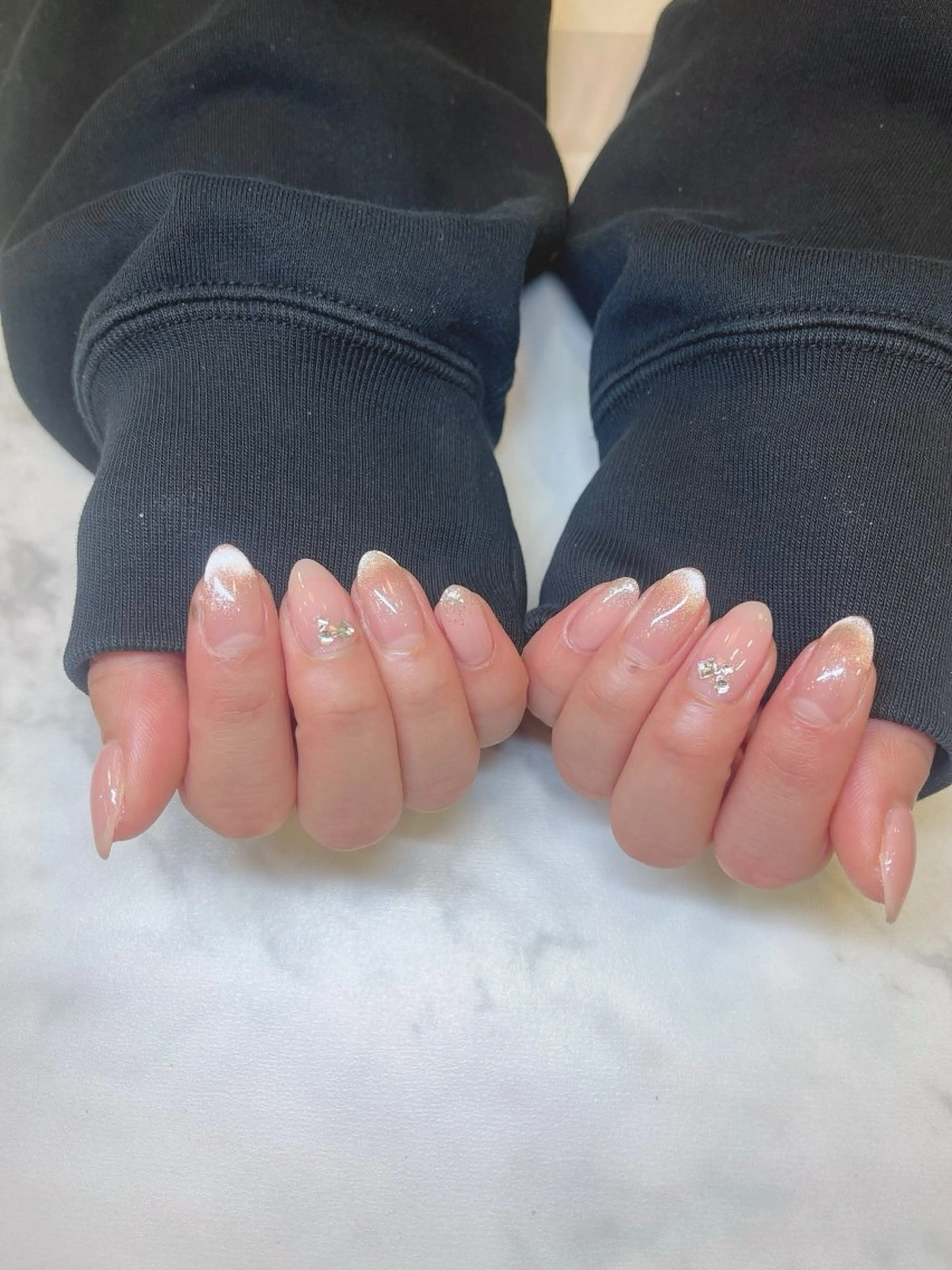 ネイル ラメ(グリッター) ハンドネイル 渡邉 真衣のネイルデザイン