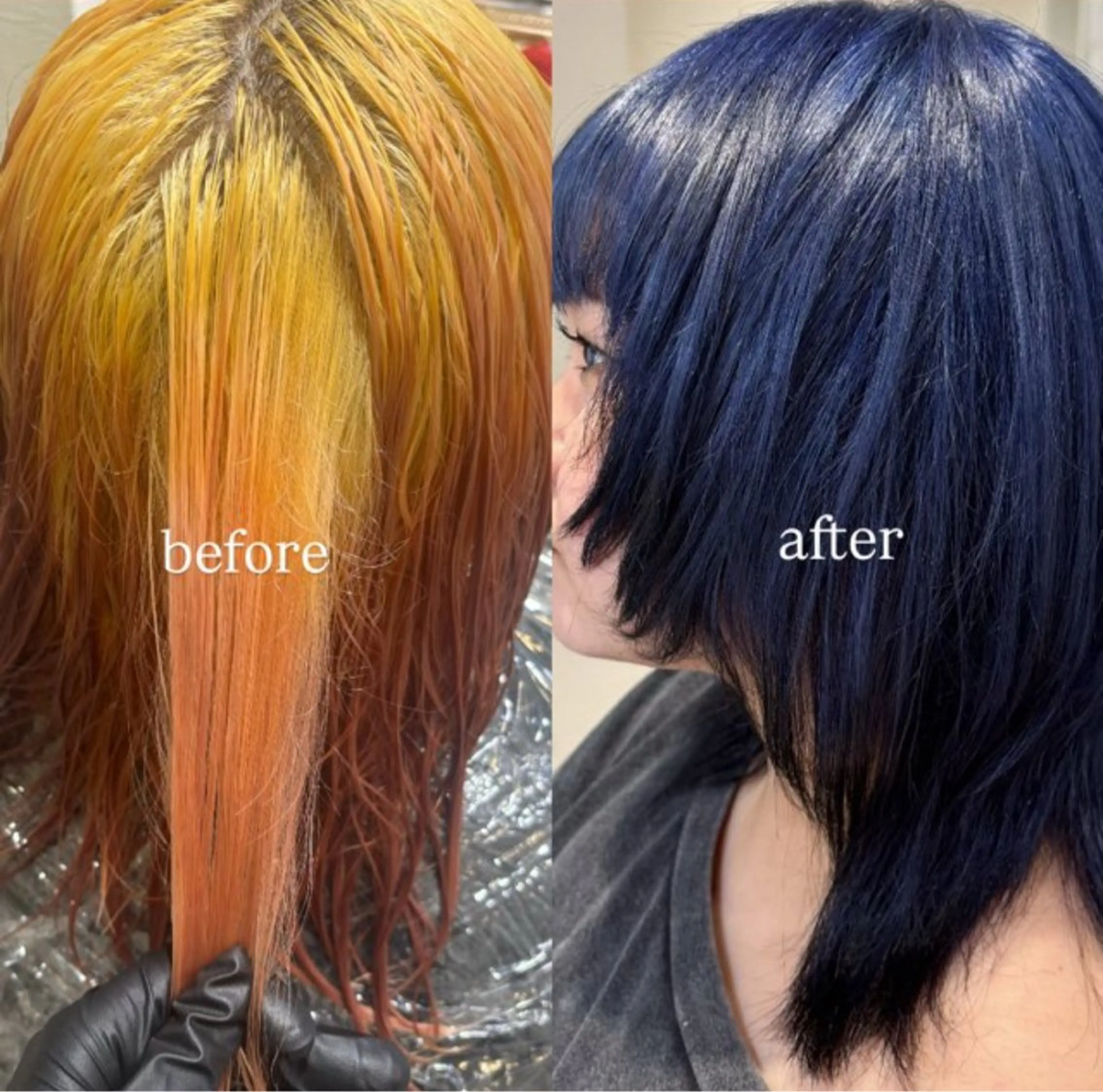カラー ネイビーカラー ヘアカラー 伊藤 粹 /浦和/艶カラーのヘアスタイル