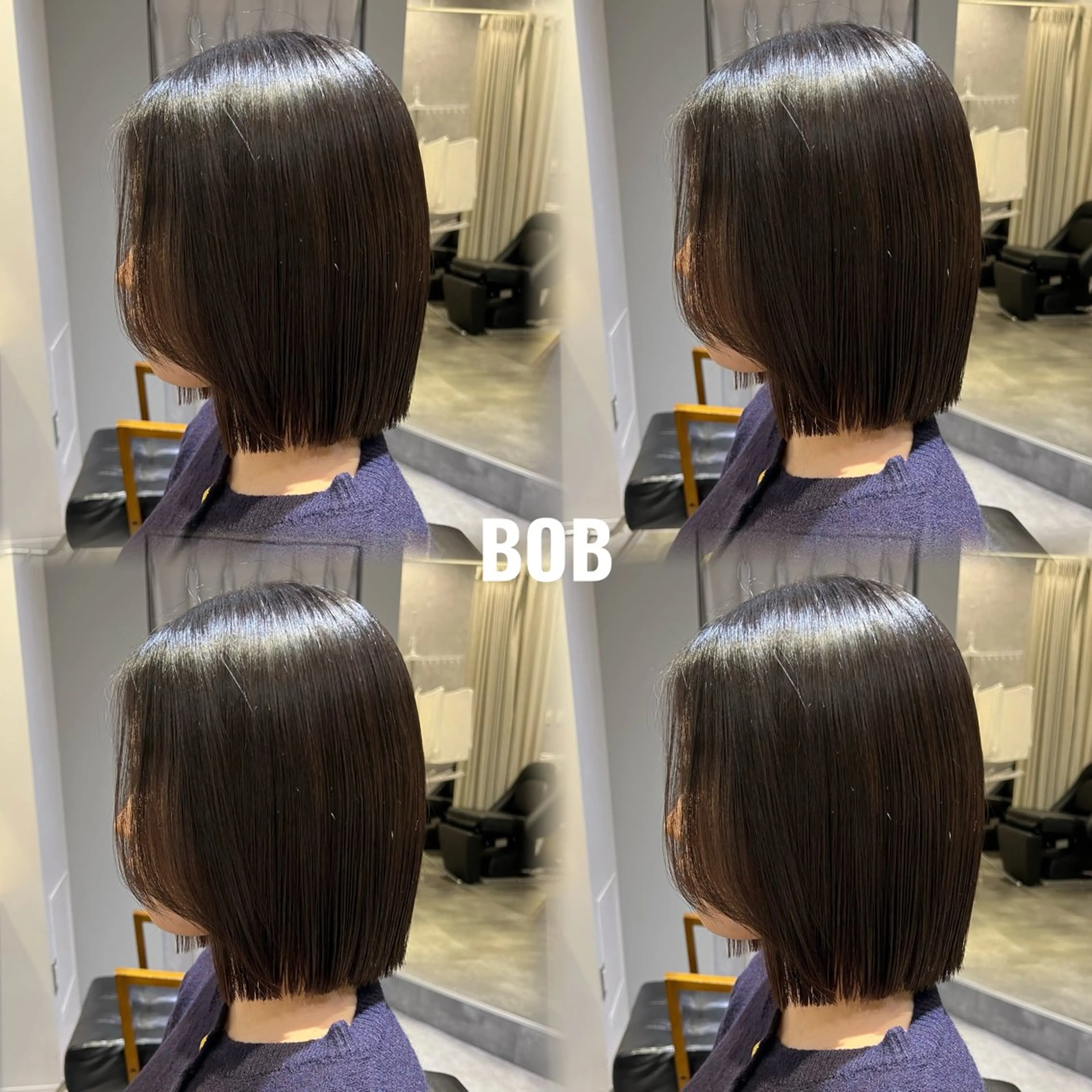 ショート 前下がりボブ ボブ 韓国風ヘア ショートヘア 🫧三浦 未流/ ボブ/イヤリングのヘアスタイル