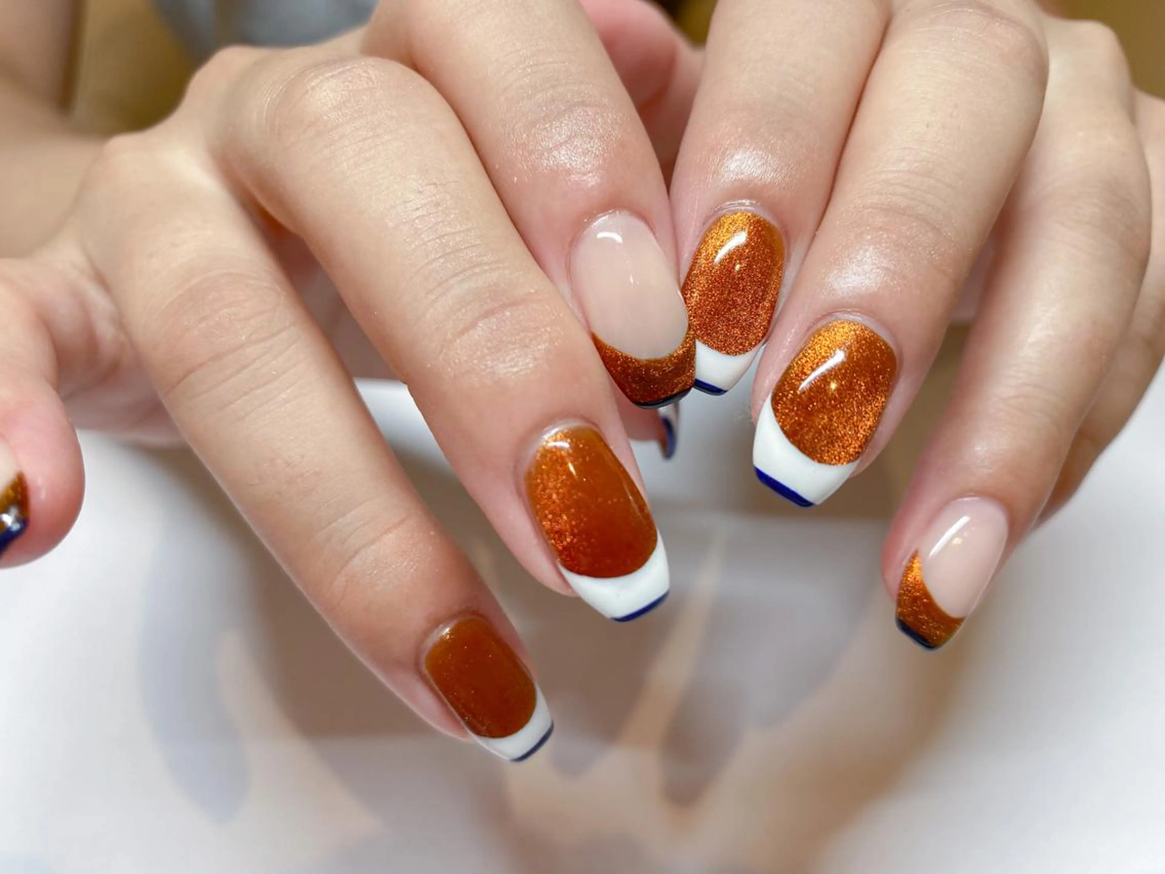 ネイル フレンチネイル マグネットネイル ハンドネイル 表参道colore所属・表参道colore店 REICAのネイルデザイン