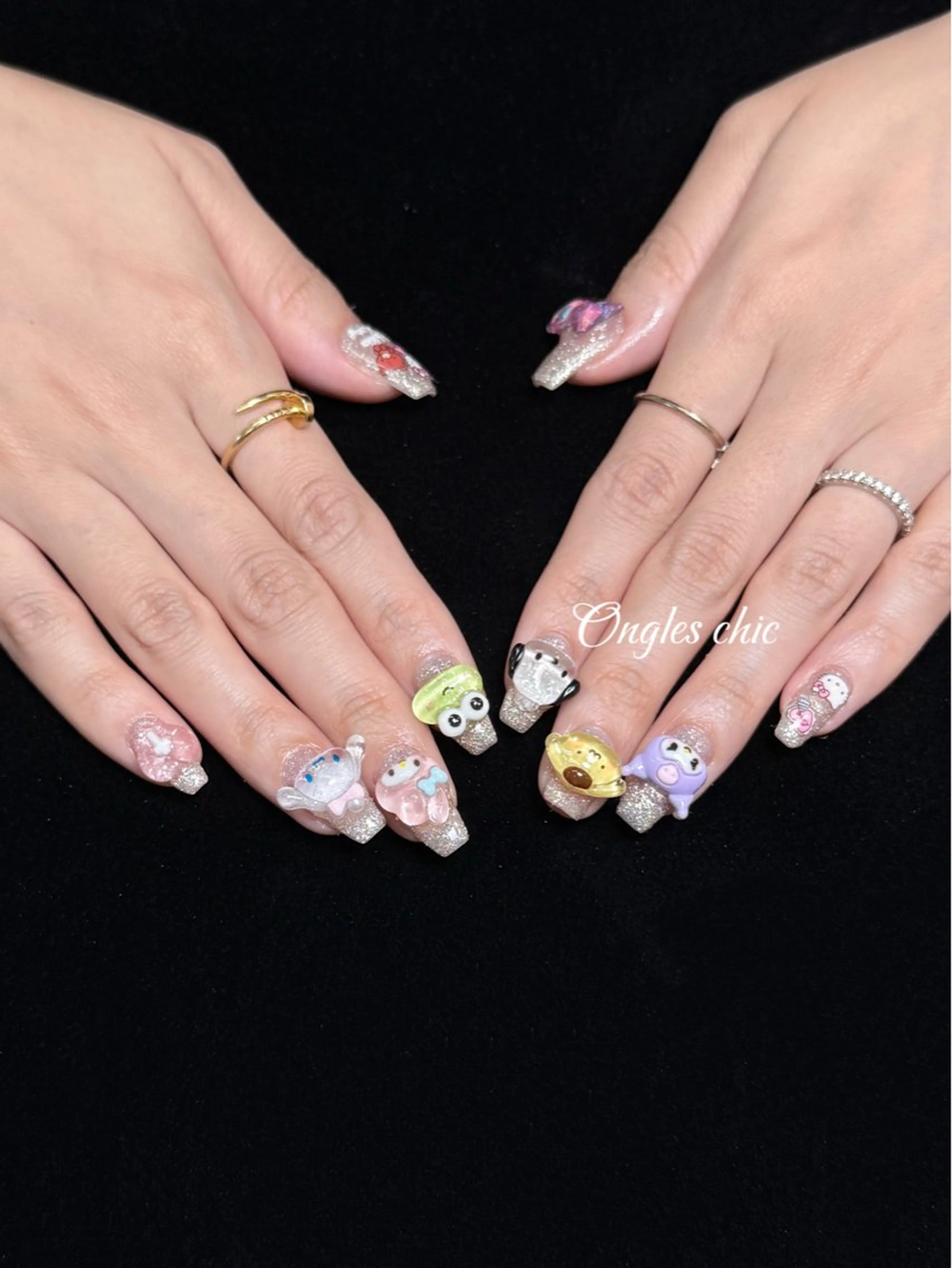 ネイル ハンドネイル ongles chicのネイルデザイン