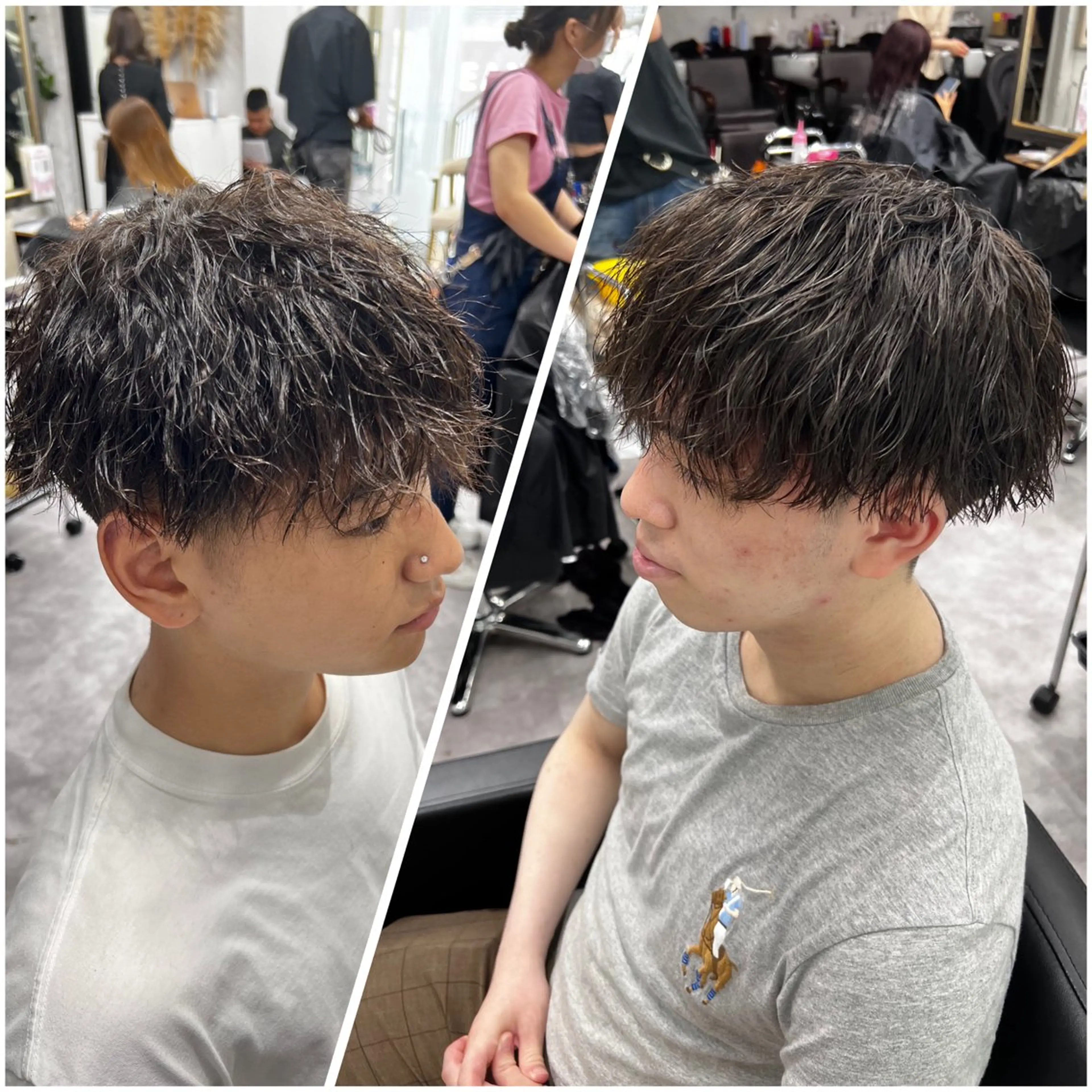パーマ メンズ 笹江 瑞穂のヘアスタイル