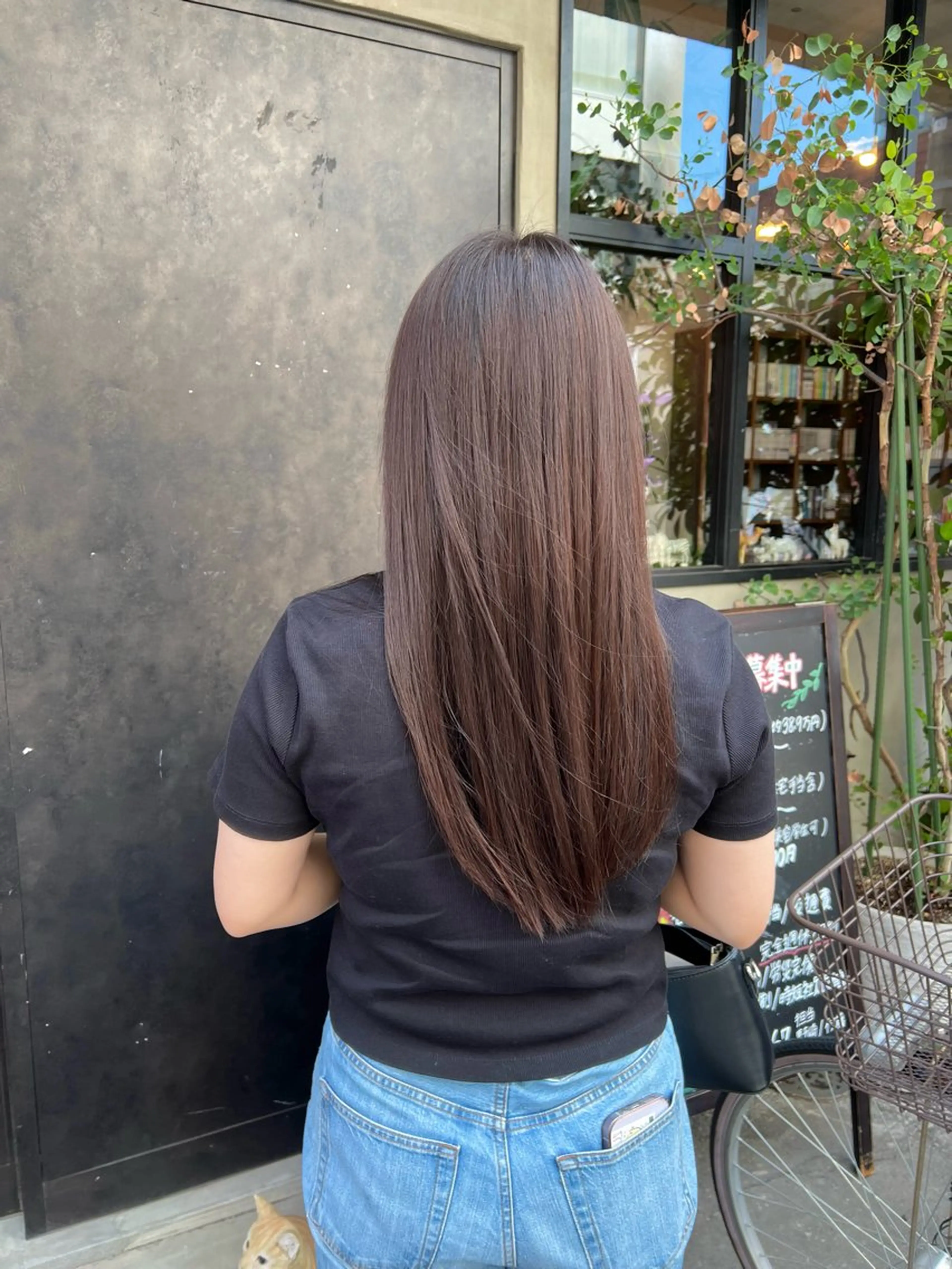 ロング ヘアカラー トリートメント 大武 楓のヘアスタイル