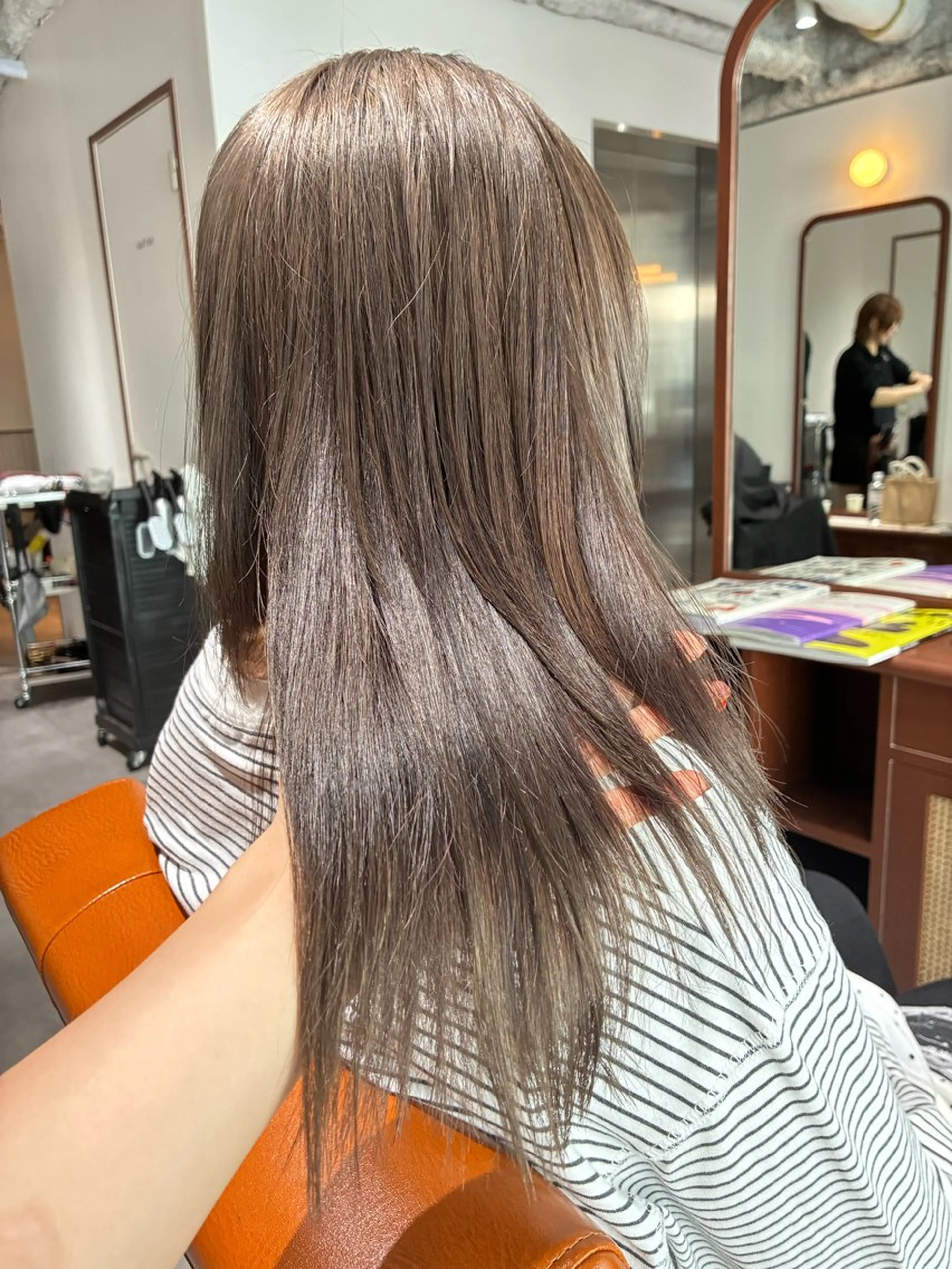 ミディアム カラー ヘアアレンジ カット ヘアカラー トリートメント 💟Opus/ Mizuki🐕💟のヘアスタイル