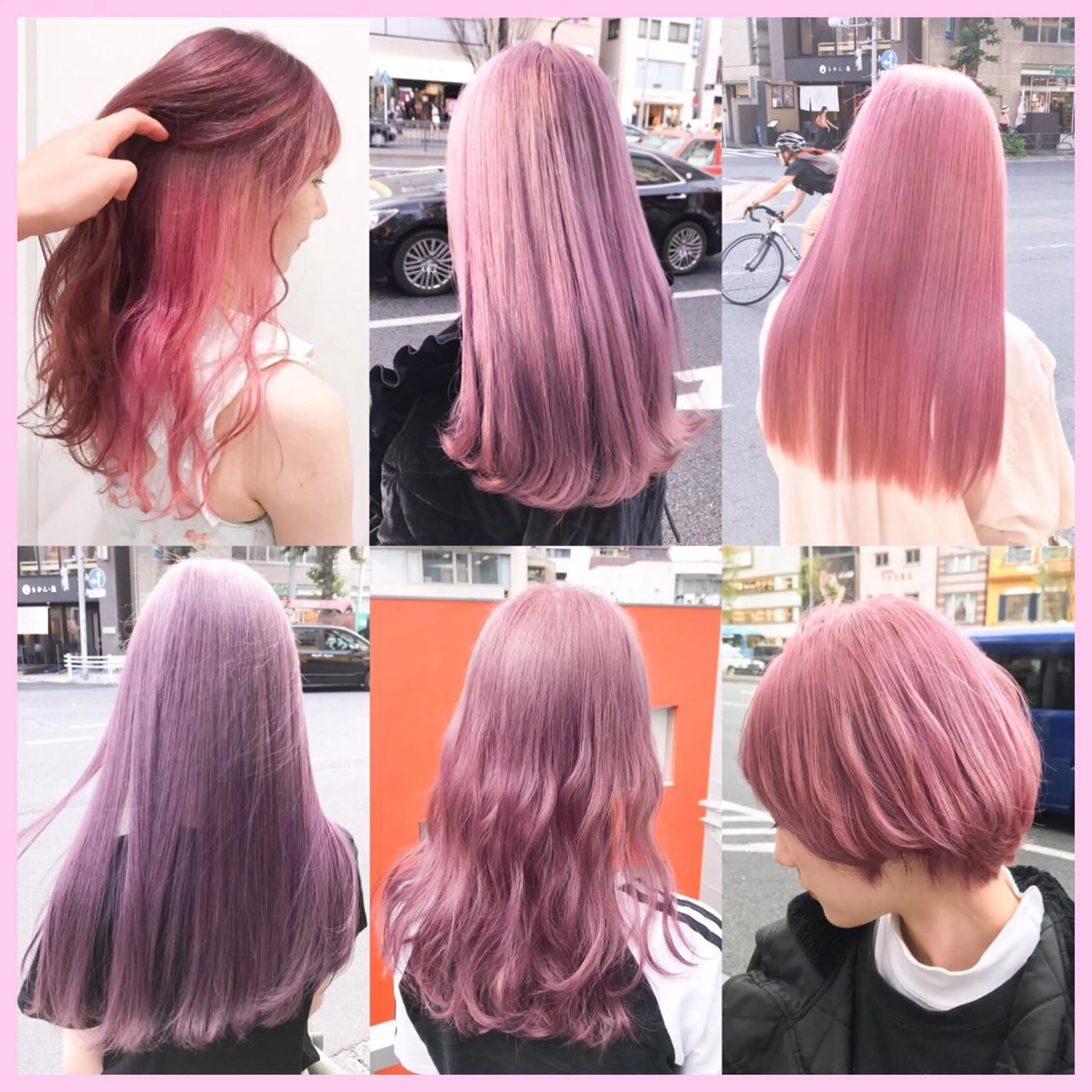 カラー SHIN/レイヤー カット×クロスパーマのヘアスタイル