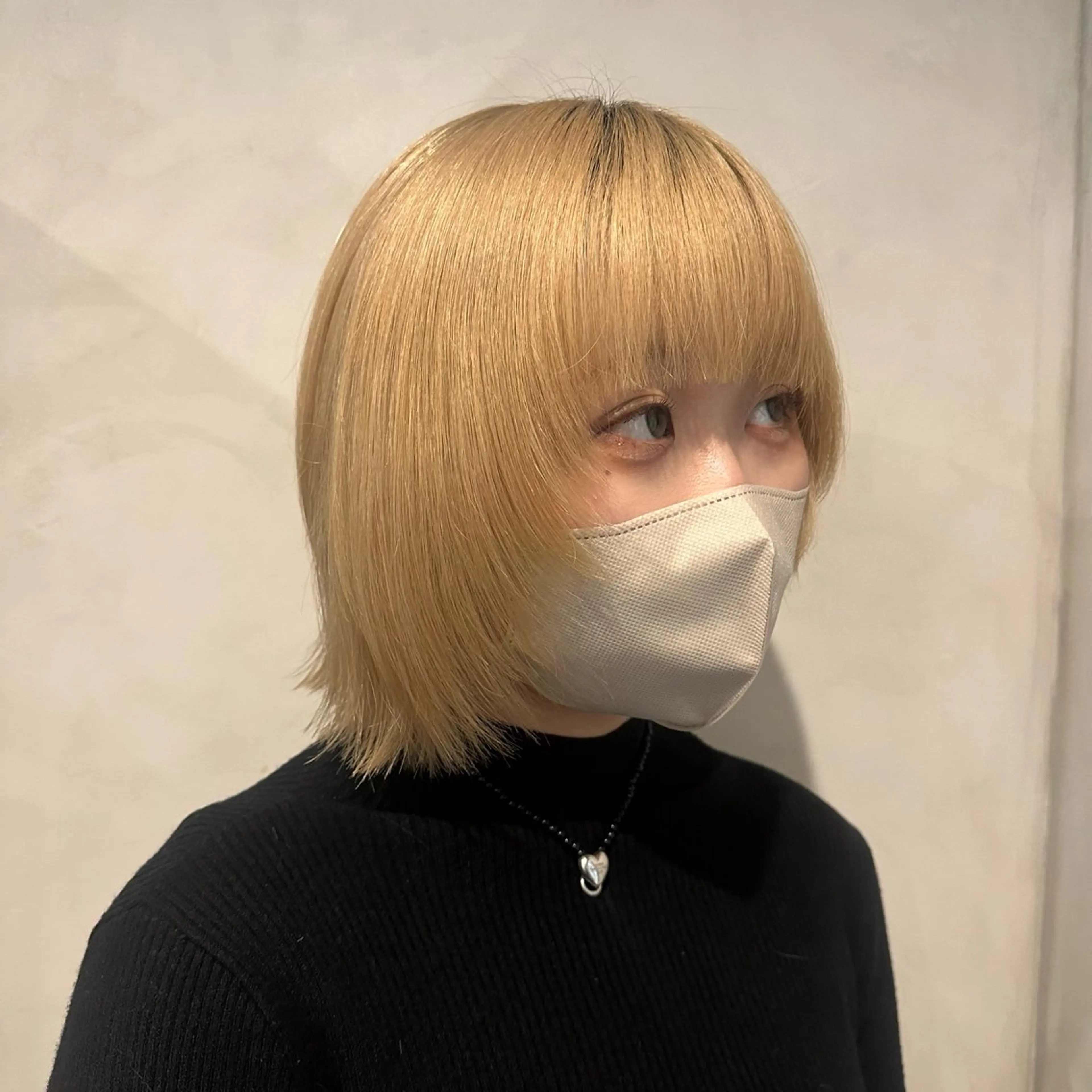 ミディアム ボブ ウルフカット カット トリートメント Yuki☺︎パーマ レイヤーカットのヘアスタイル