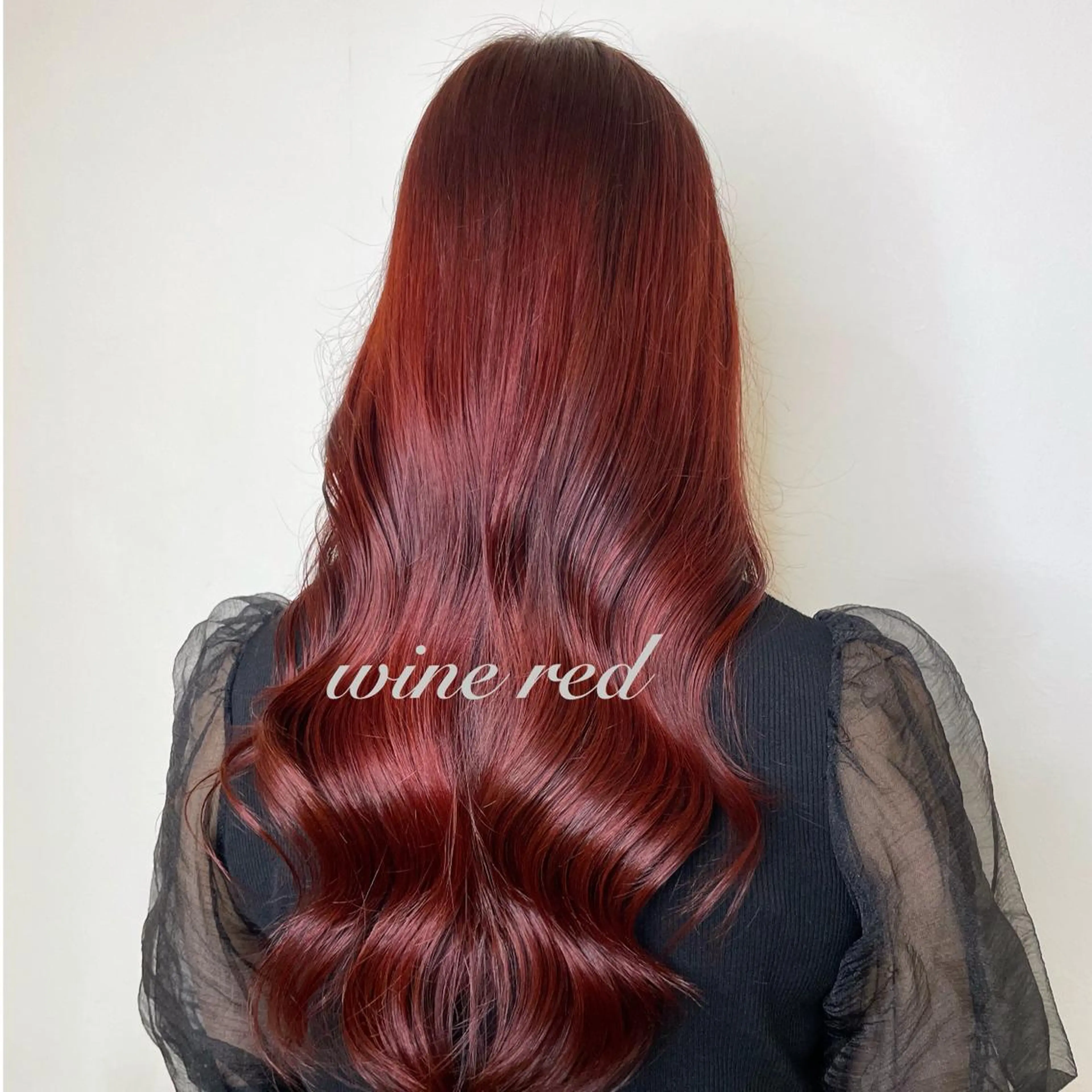 ロング カラー ピンクカラー カット ヘアカラー しま ななこのヘアスタイル