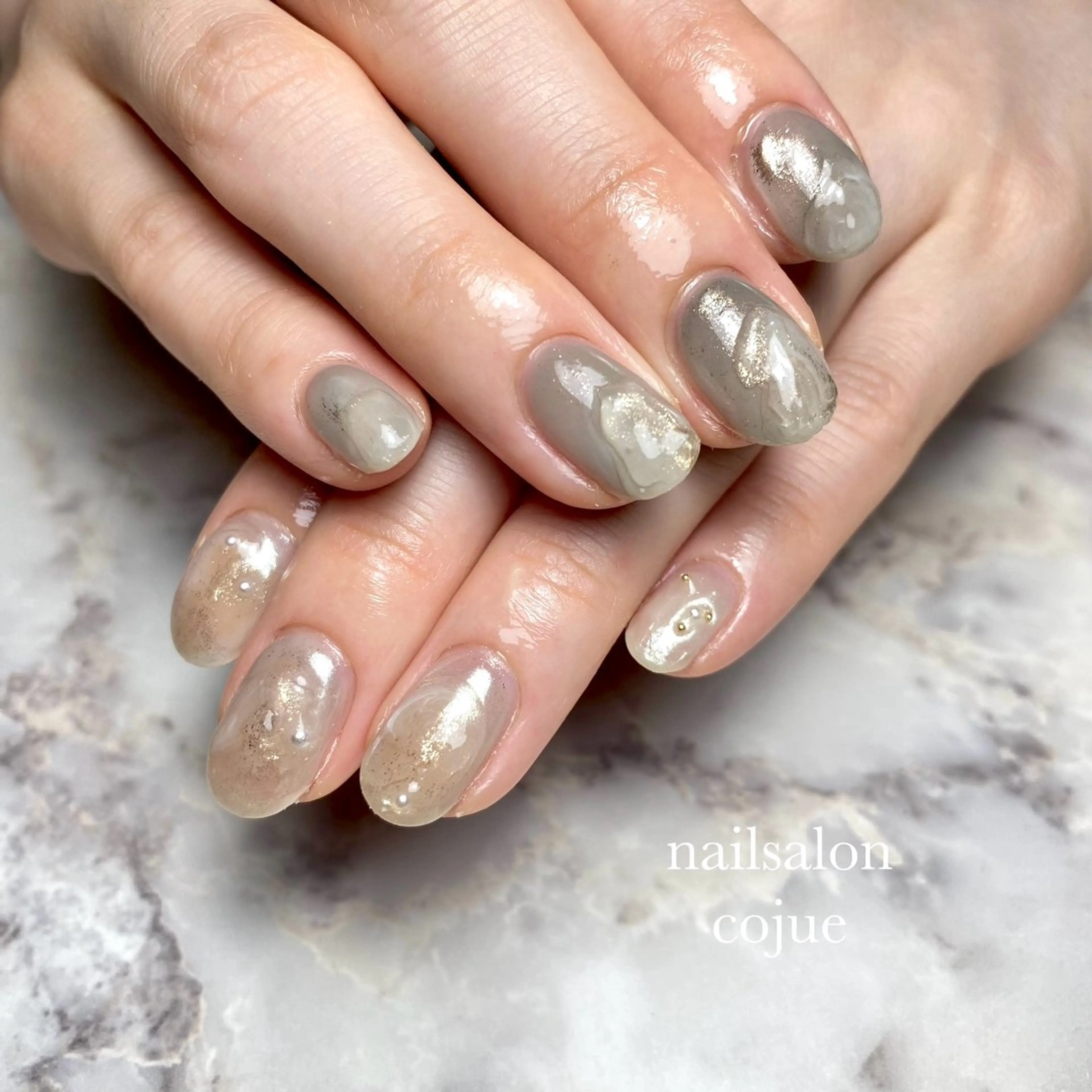 ネイル ニュアンスネイル ハンドネイル nailsalon cojue  ERIのネイルデザイン