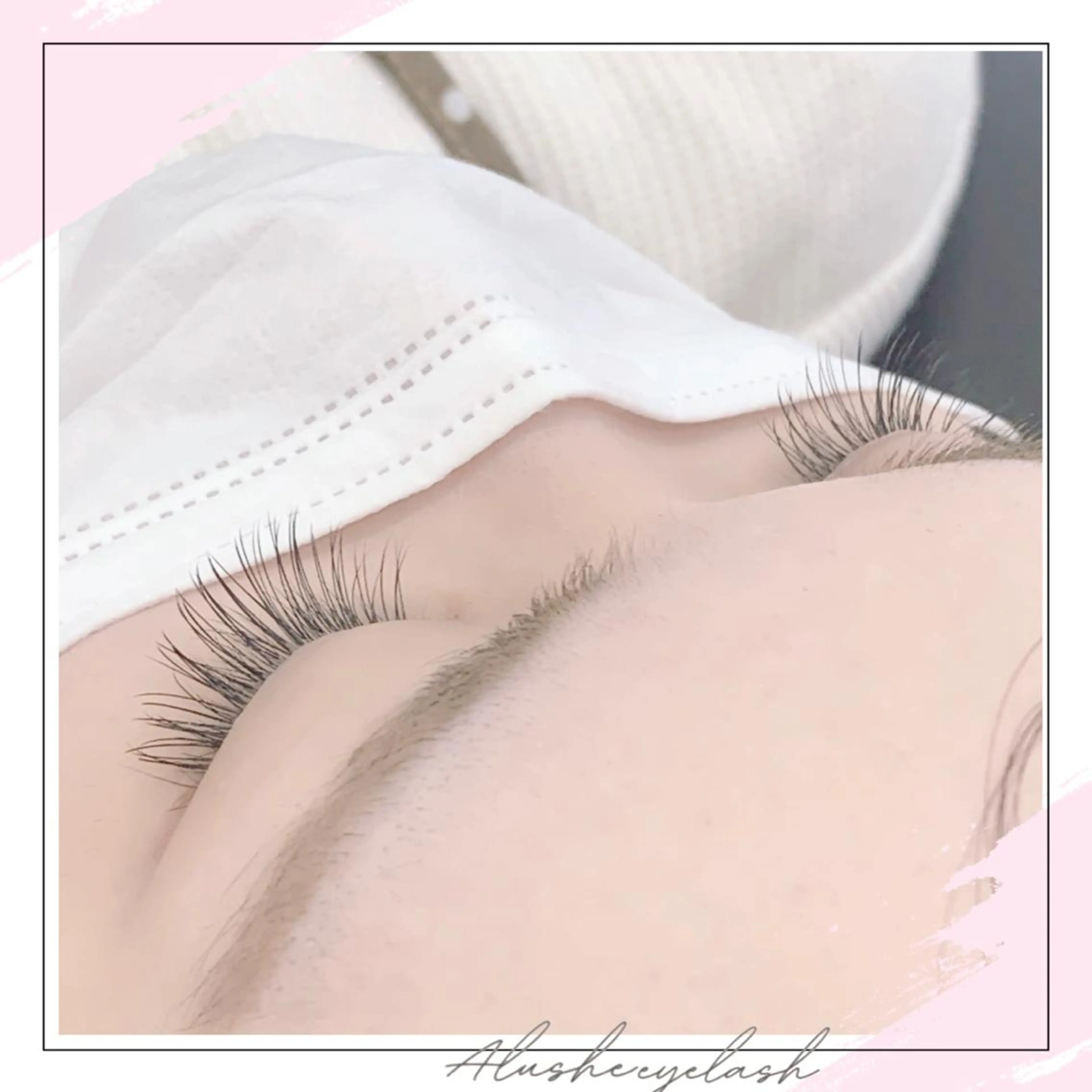 マツエク・マツパ Cカール フラットラッシュ マツエク ⁺˚･༓☾アルーシェ みゆり☽༓･˚⁺のマツエク・マツパデザイン