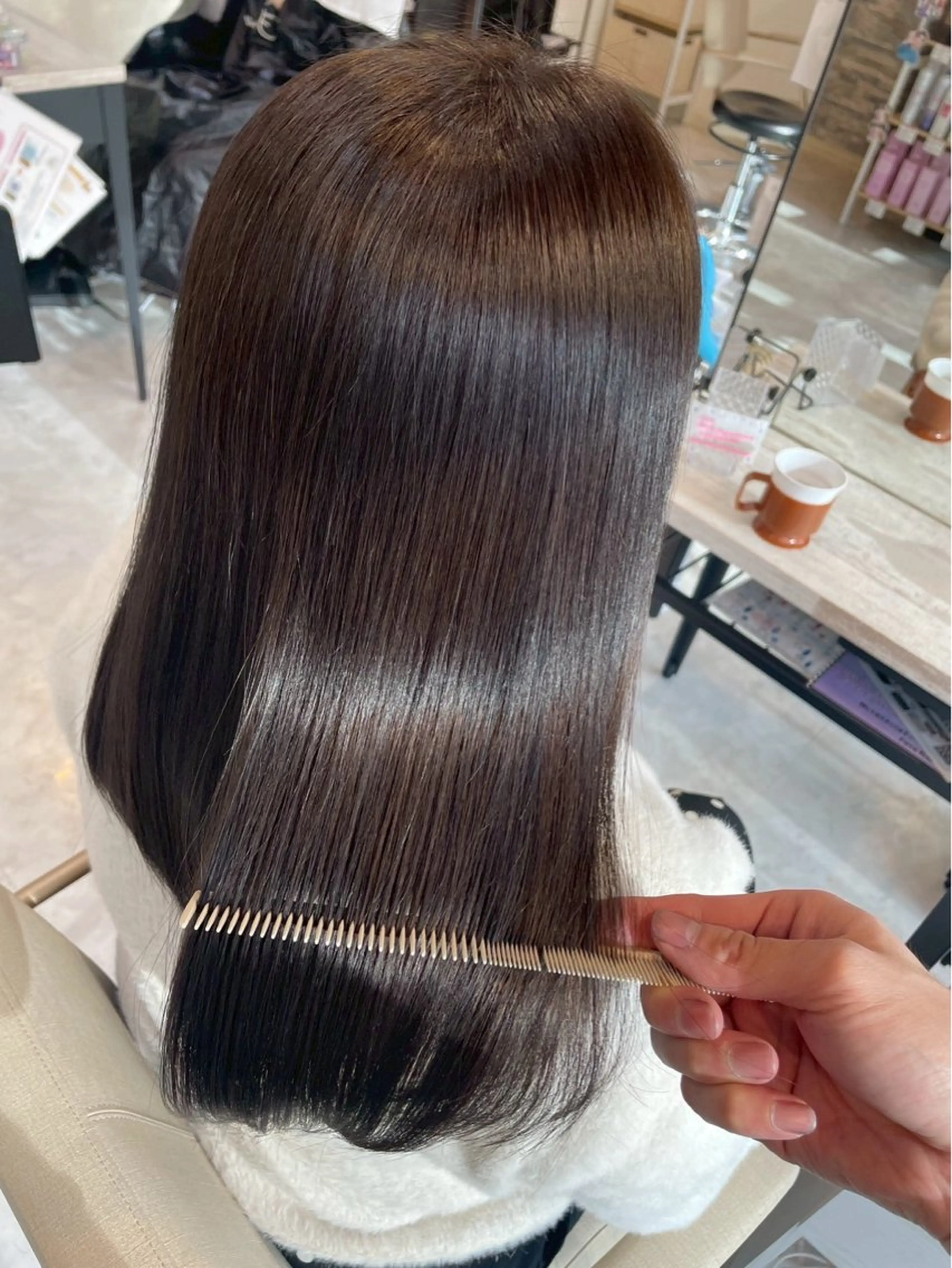 🐬minimo限定🐬【Aujua】透明感カラー+Aujua選べる4Stepトリートメント😽💕の写真