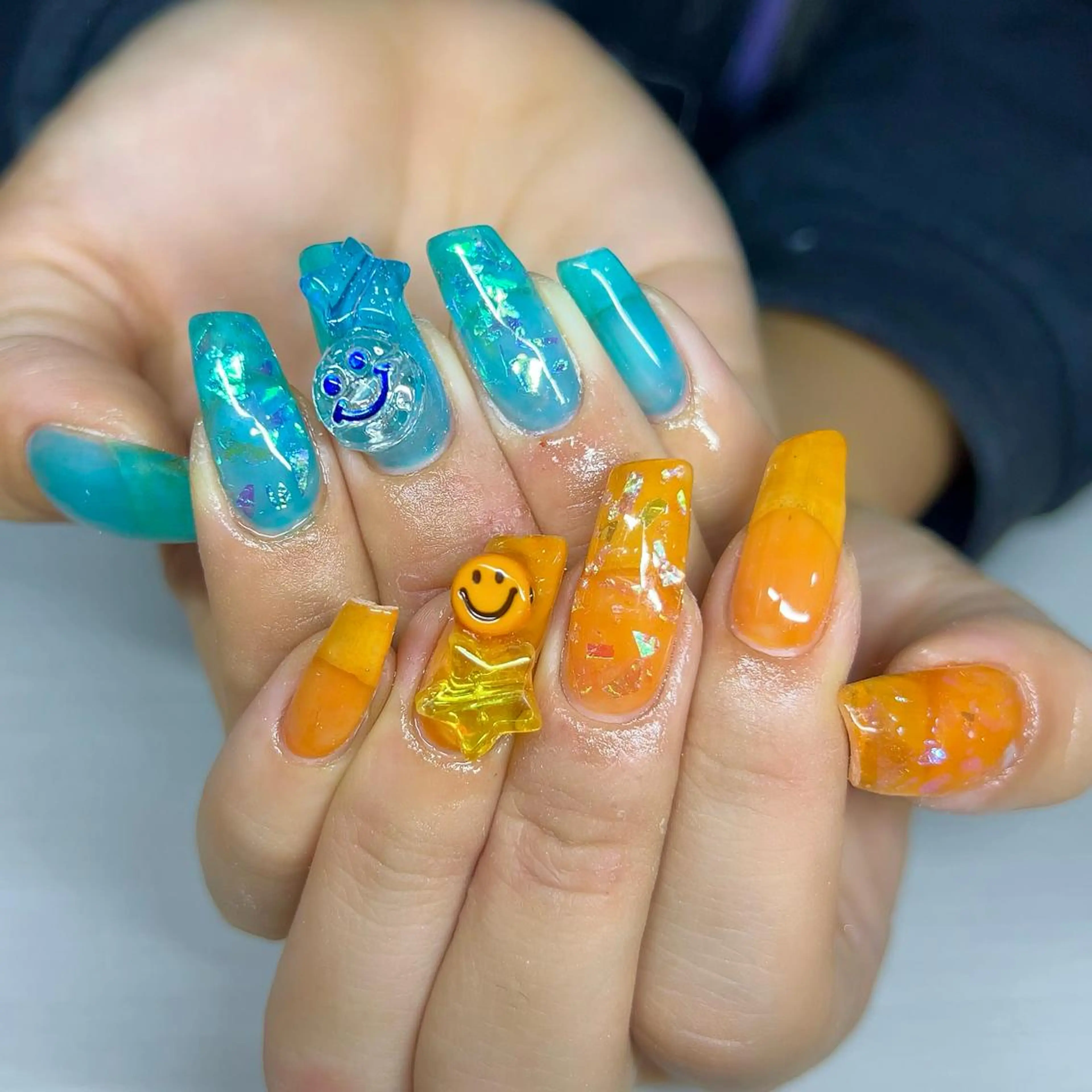 ネイル クリアネイル ハンドネイル 【Yappy🌈】 💖P-tanaのネイルデザイン