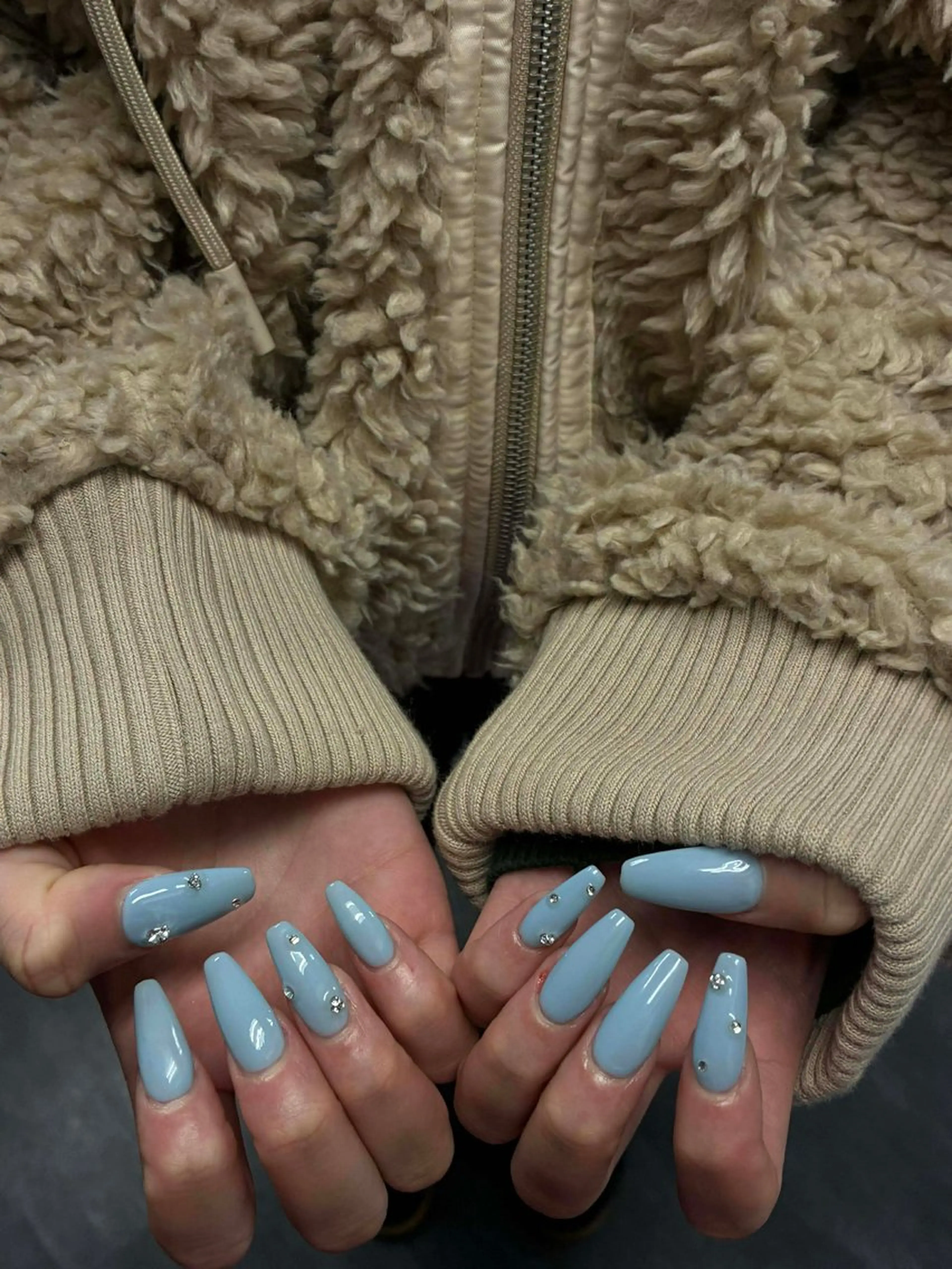 ネイル ワンカラーネイル ネイルチップ SORA ANA.CHUOのネイルデザイン