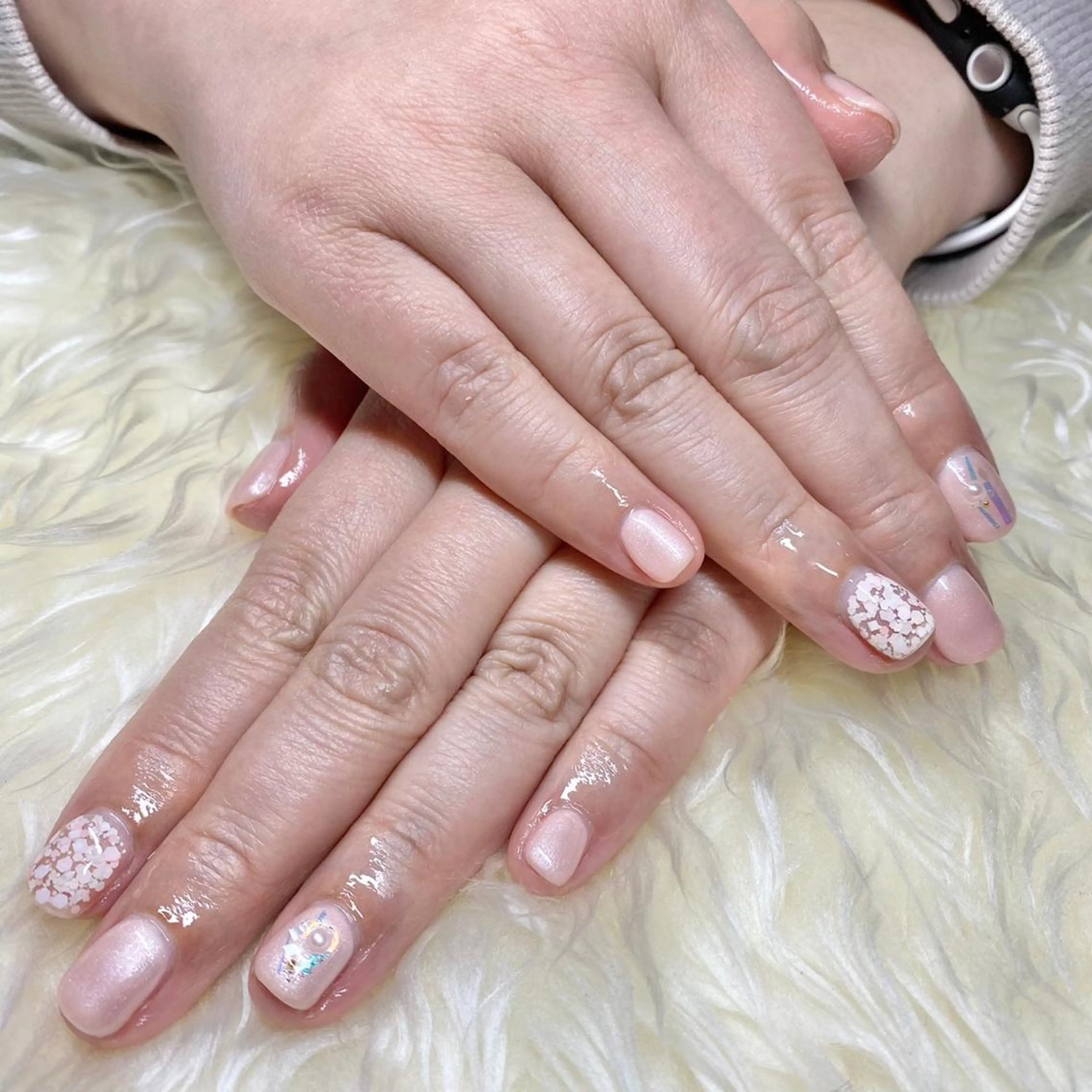 ネイル 春ネイル ハンドネイル Nail&eye Belire 新宿のネイルデザイン