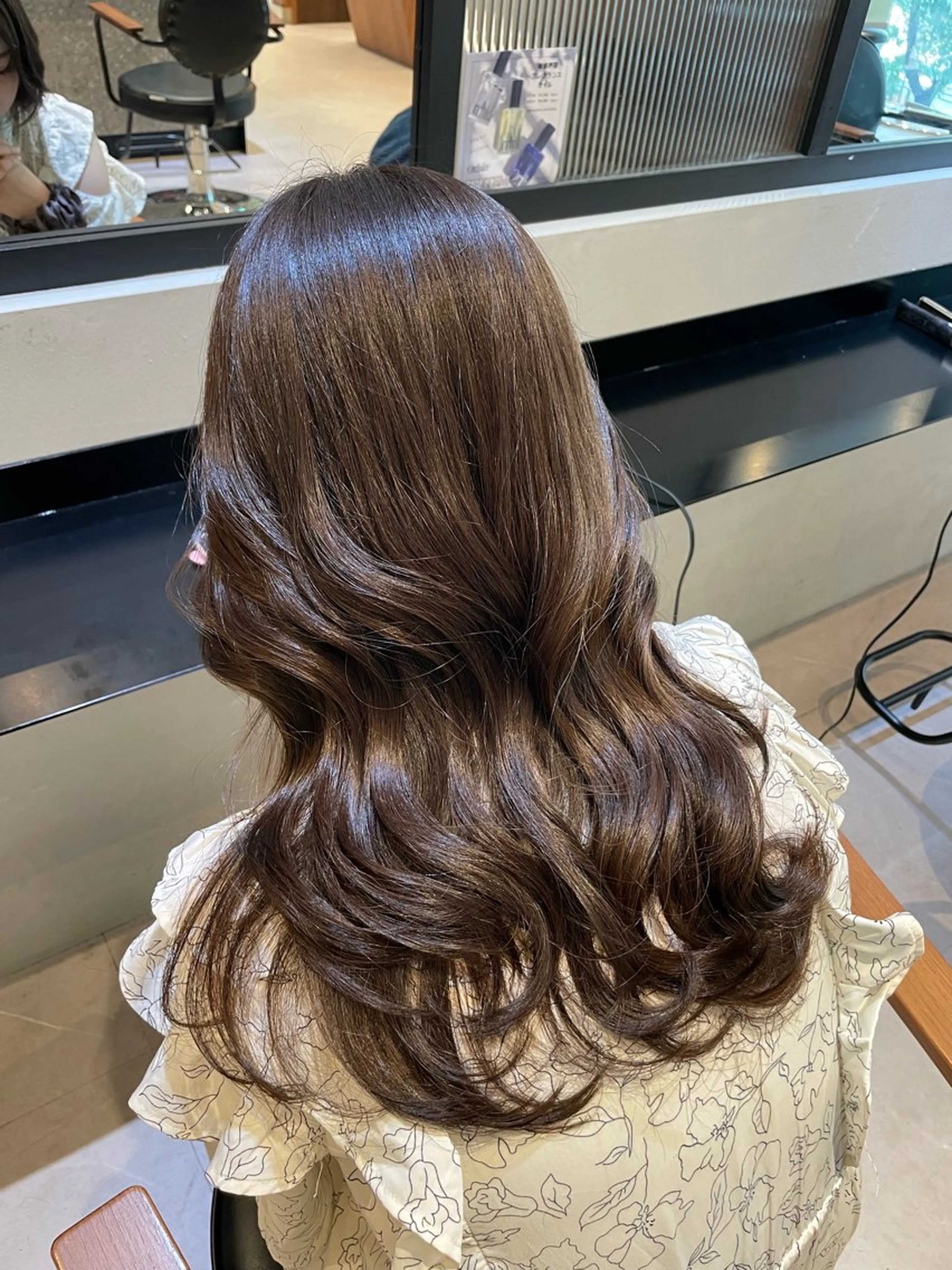 ロング カラー オリーブカラー🫒/ ハッシュカット/みゆのヘアスタイル