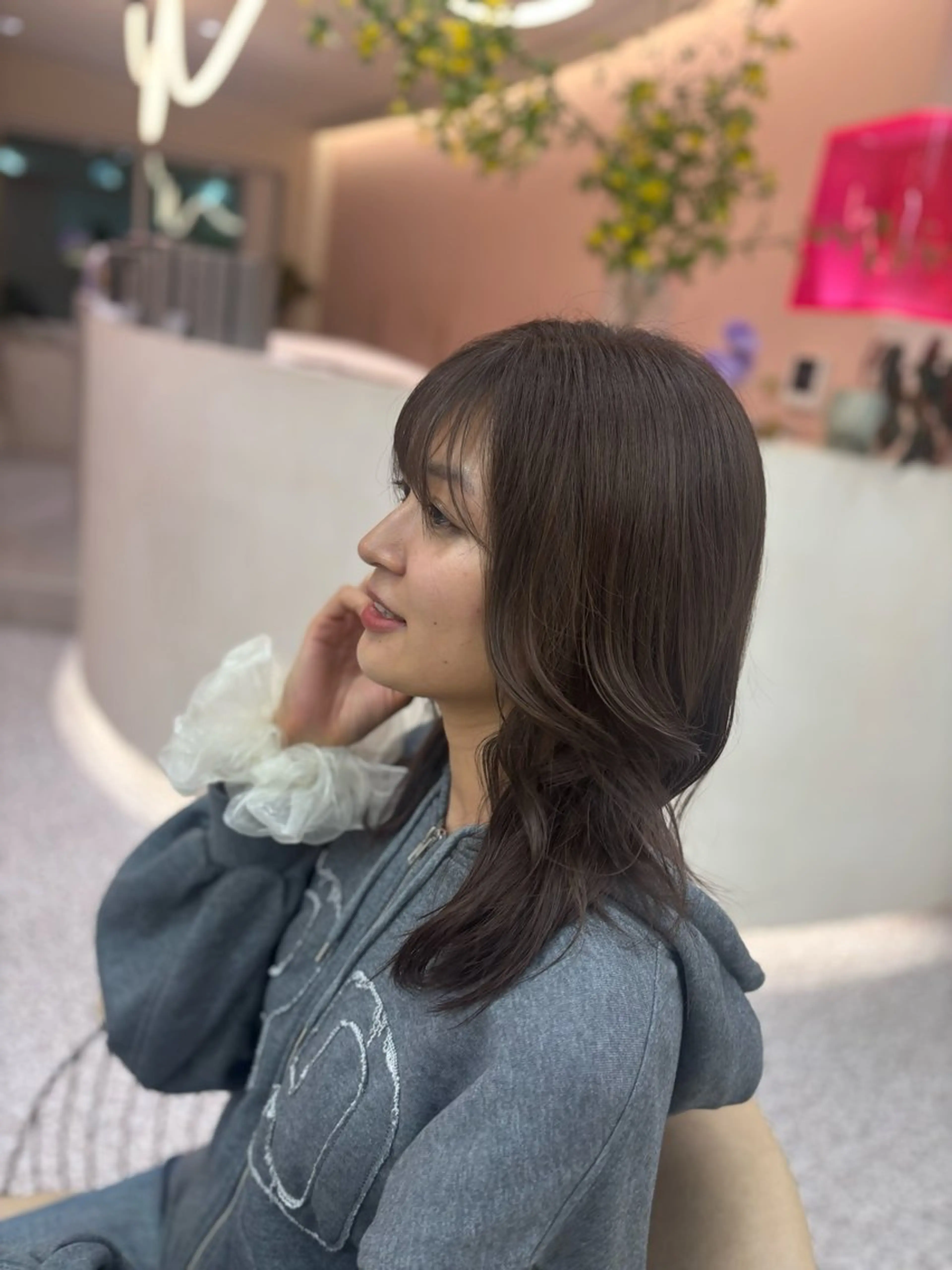 カラー グレージュ🩶 脱白髪染め🎀ヒナのヘアスタイル