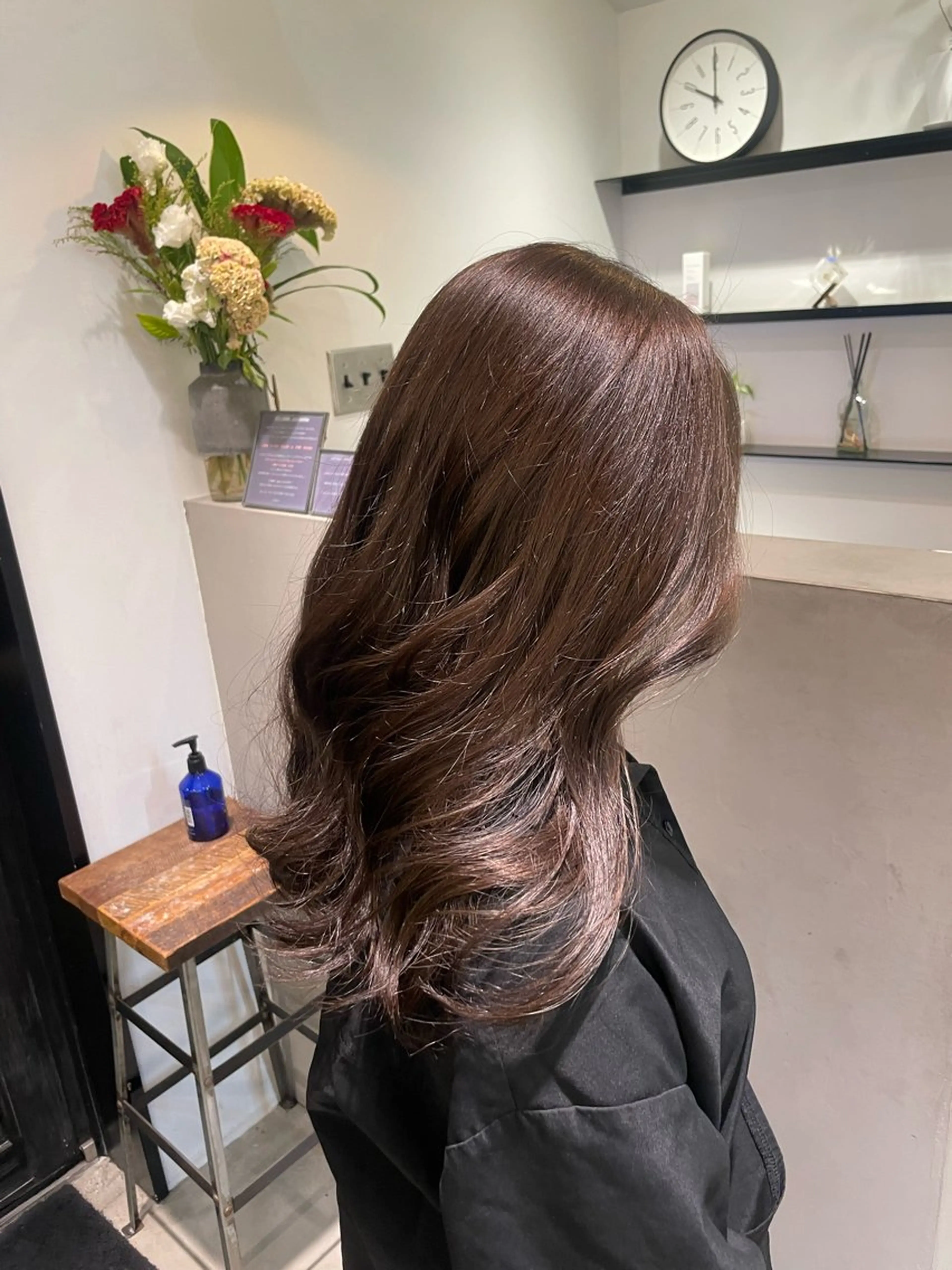 ロング カラー ベージュカラー 田中 陽菜乃のヘアスタイル