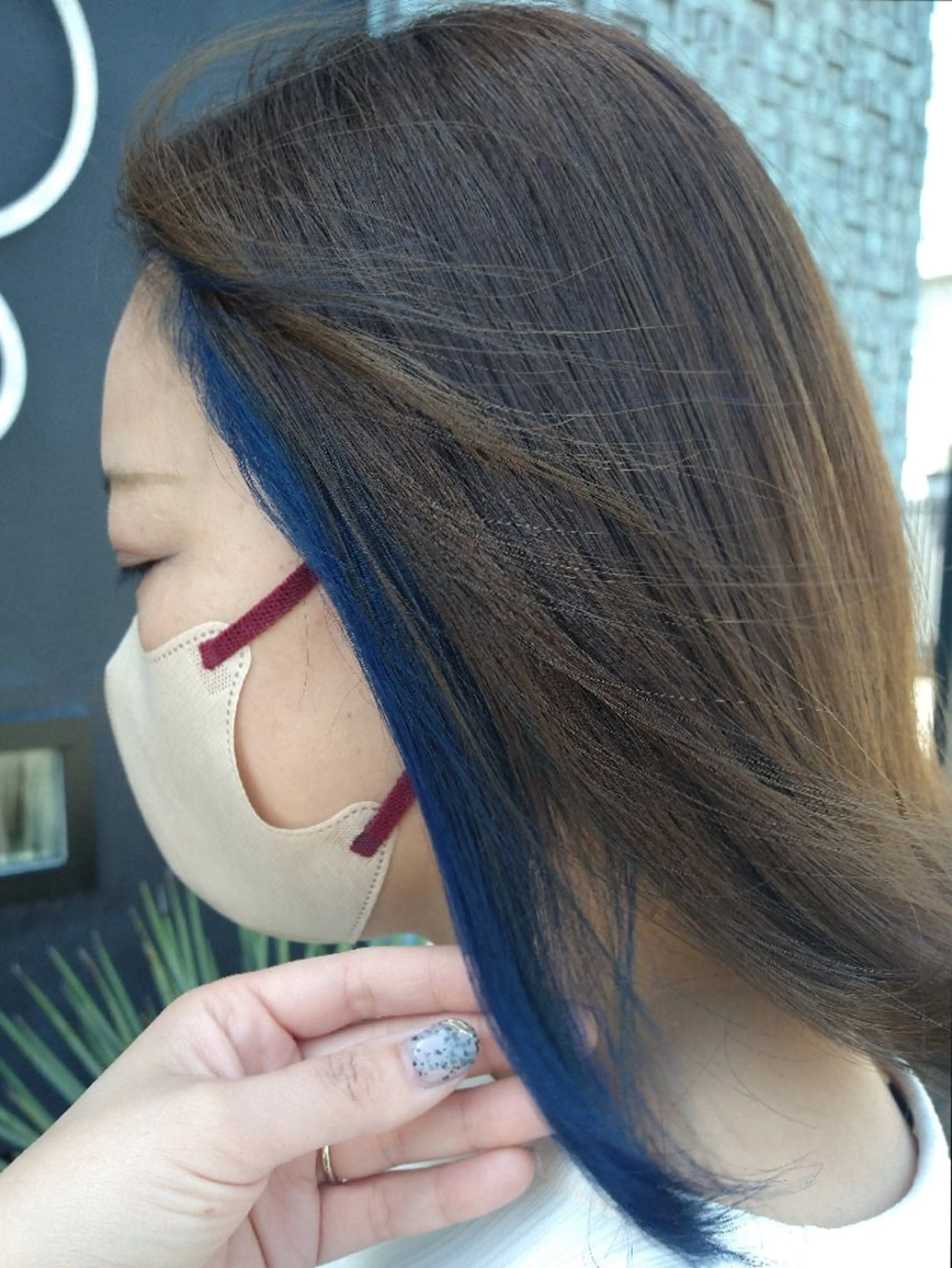 カラー ミディアム 藤本 咲紀のヘアスタイル